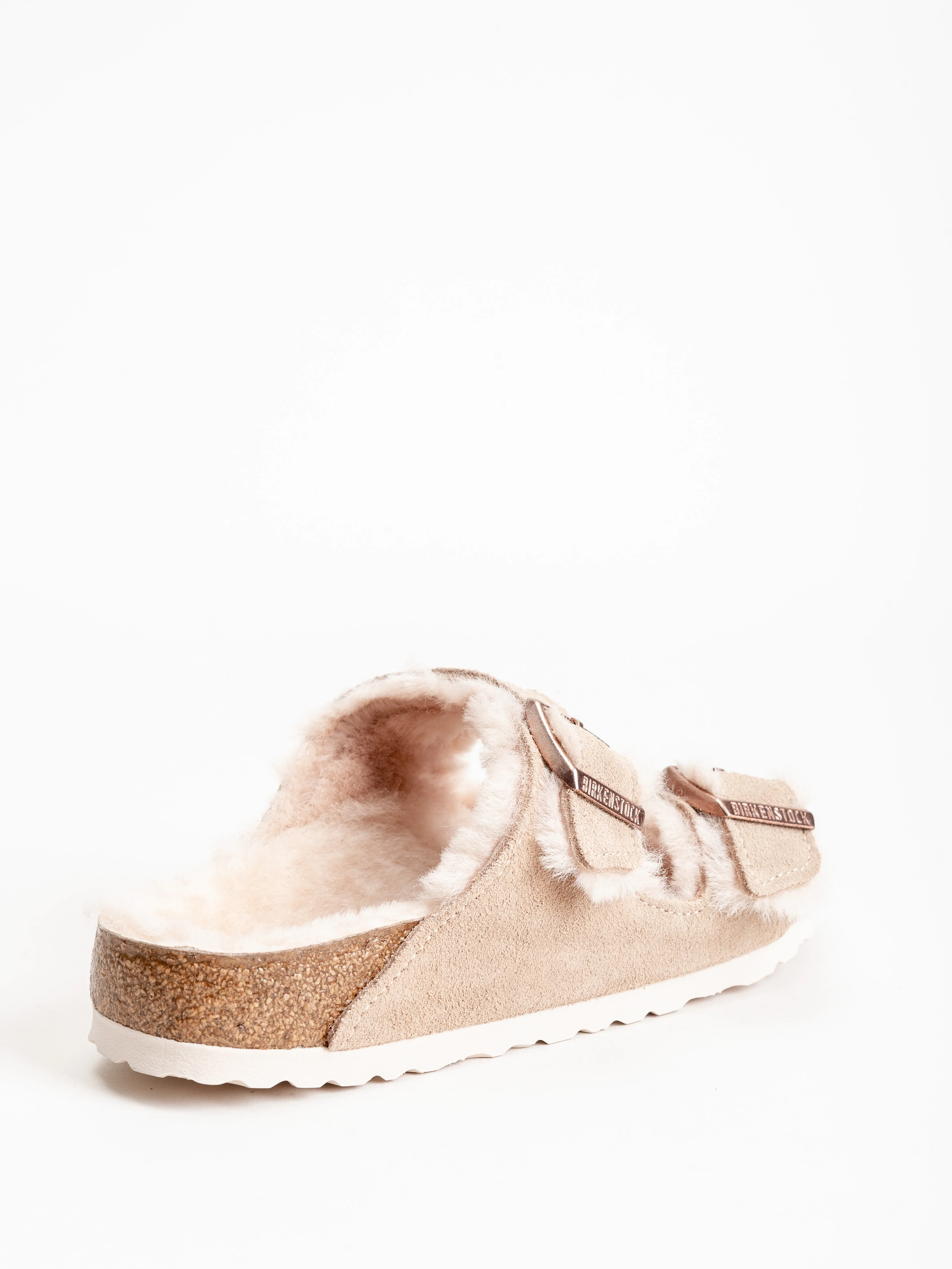arizona suede sandal w/ shearling - Image 3