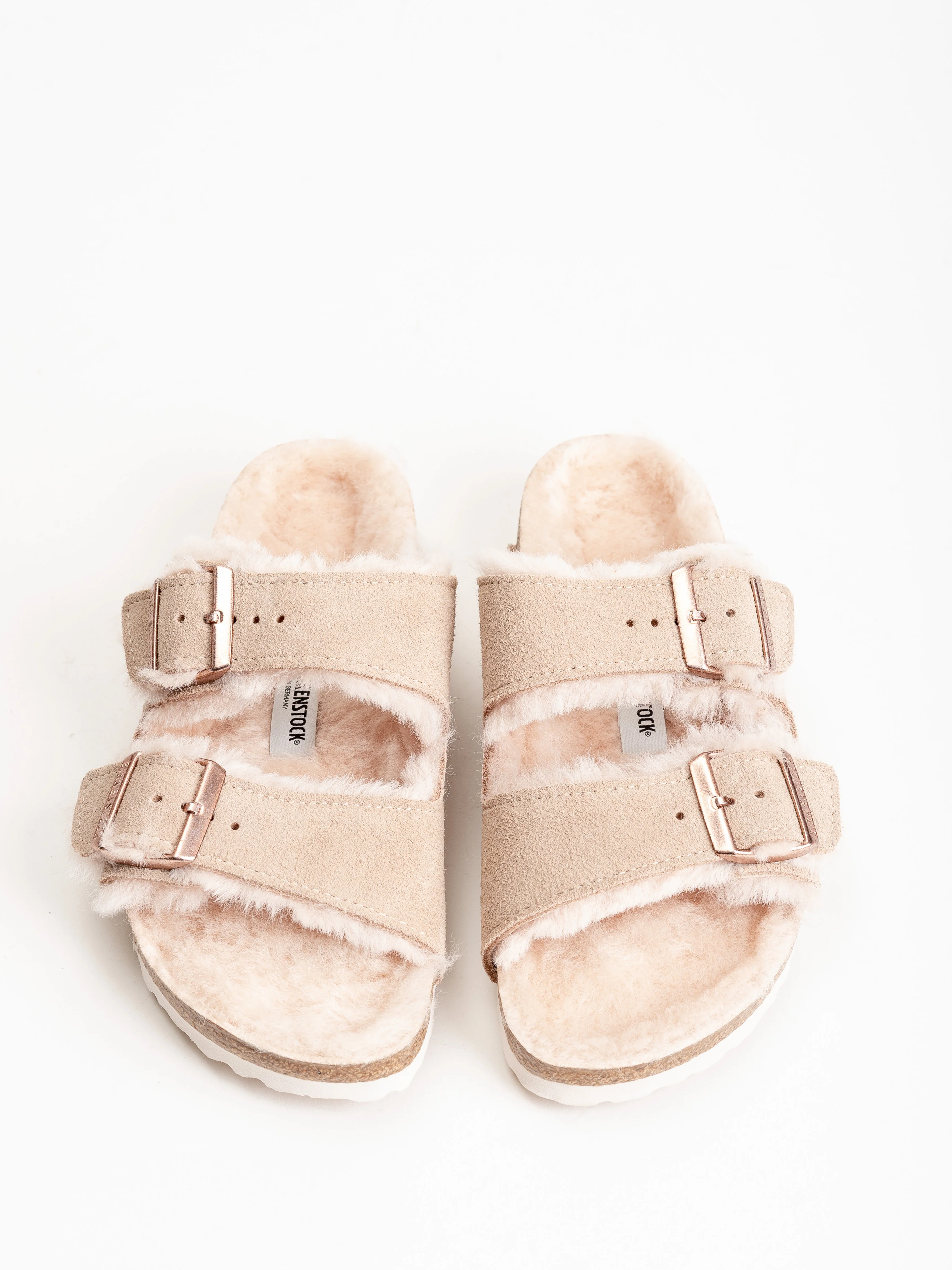 arizona suede sandal w/ shearling - Image 4