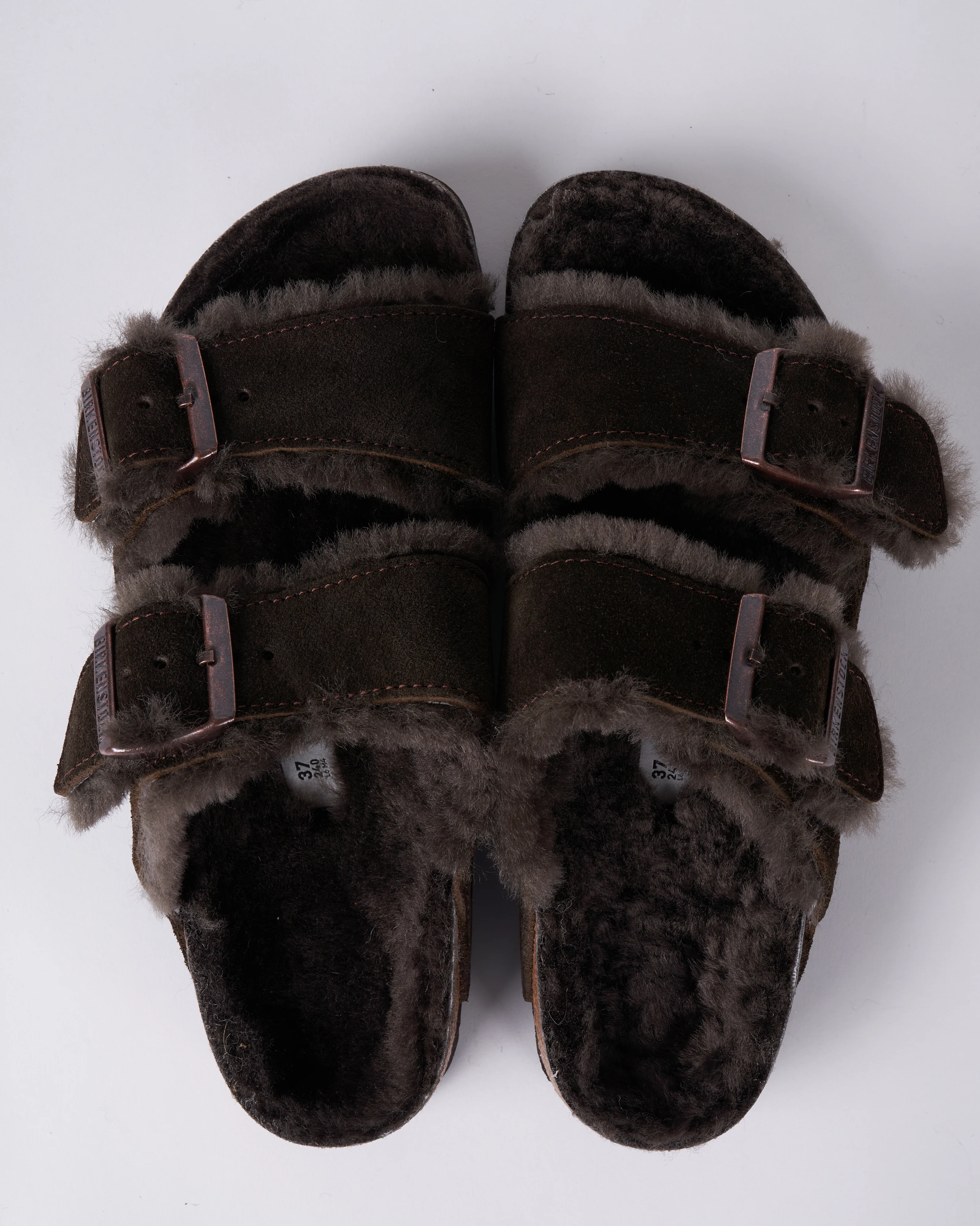 arizona shearling - suede/shearling \ mocha/mocha - Image 3