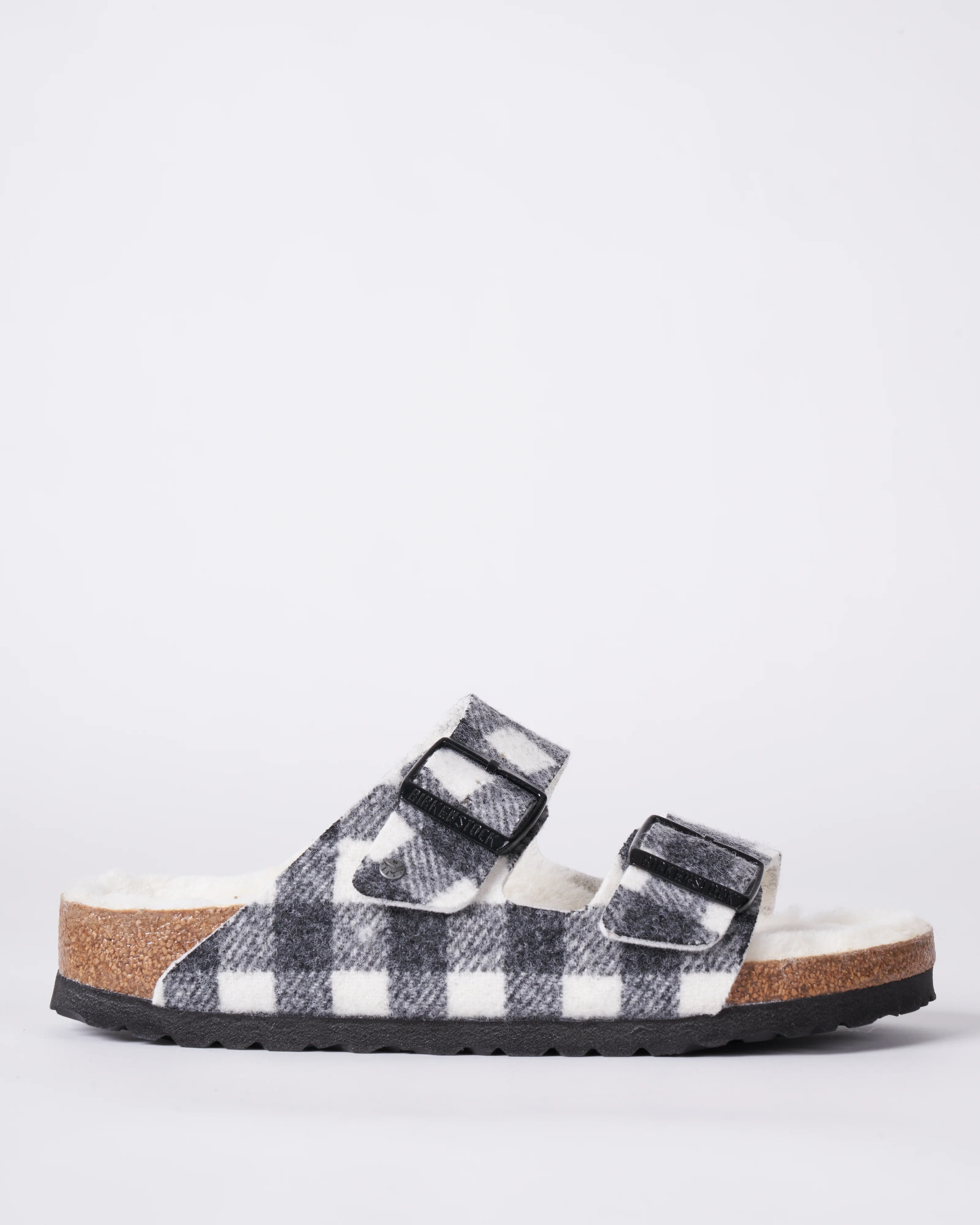 arizona - wool/shearling \ plaid white/natural - Image 2