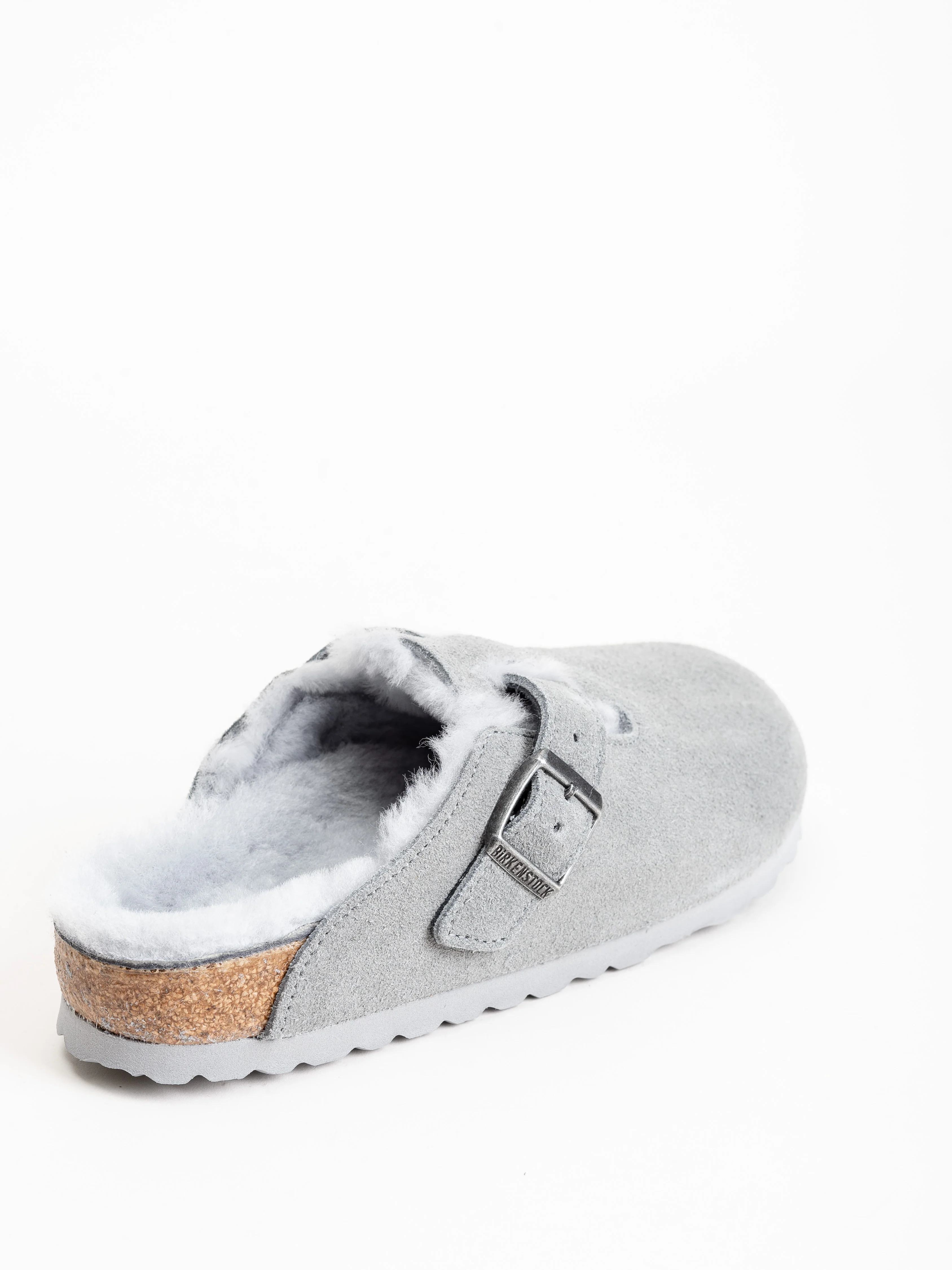 boston shearling clog - dove gray - Image 3