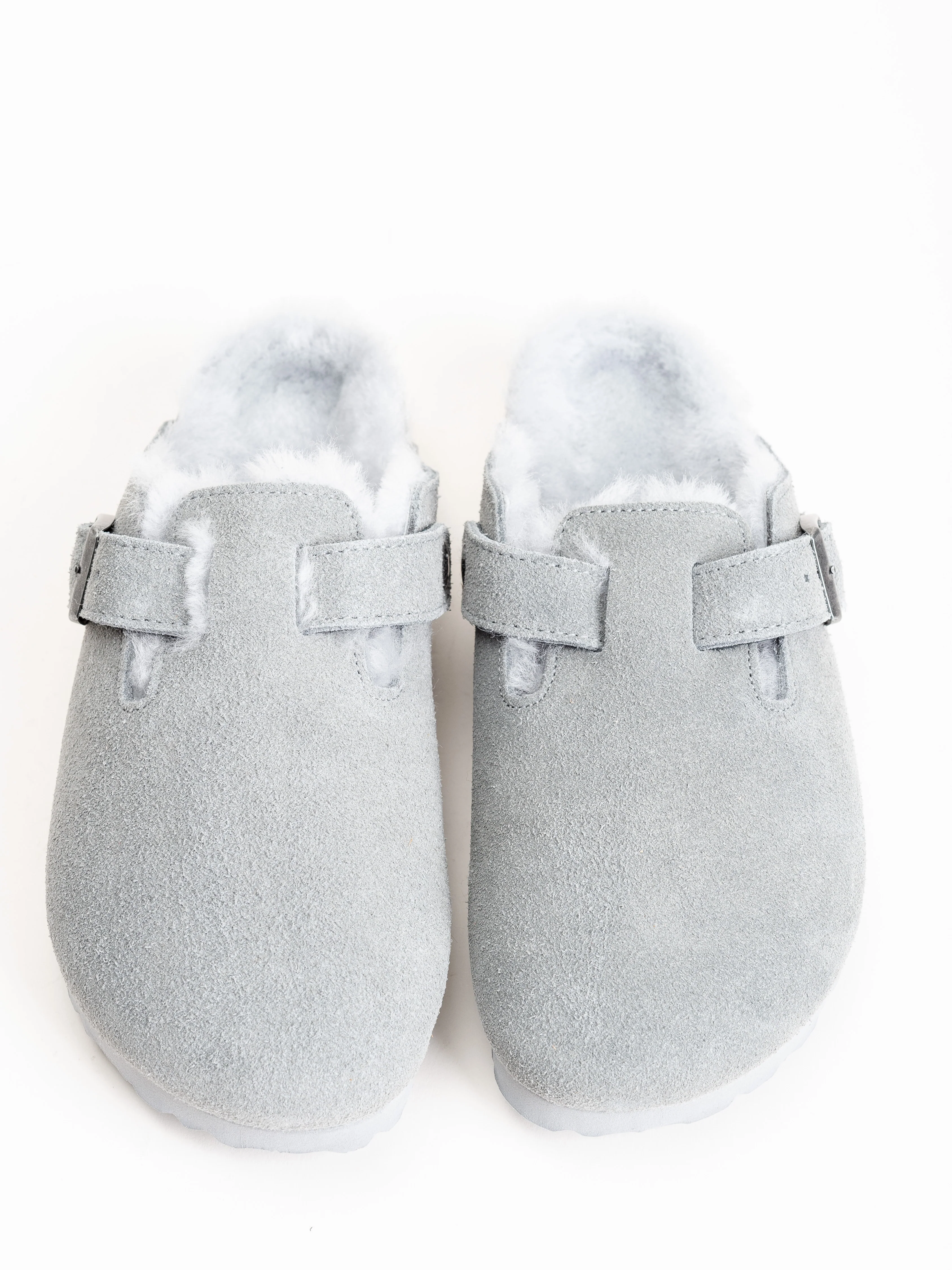boston shearling clog - dove gray - Image 4