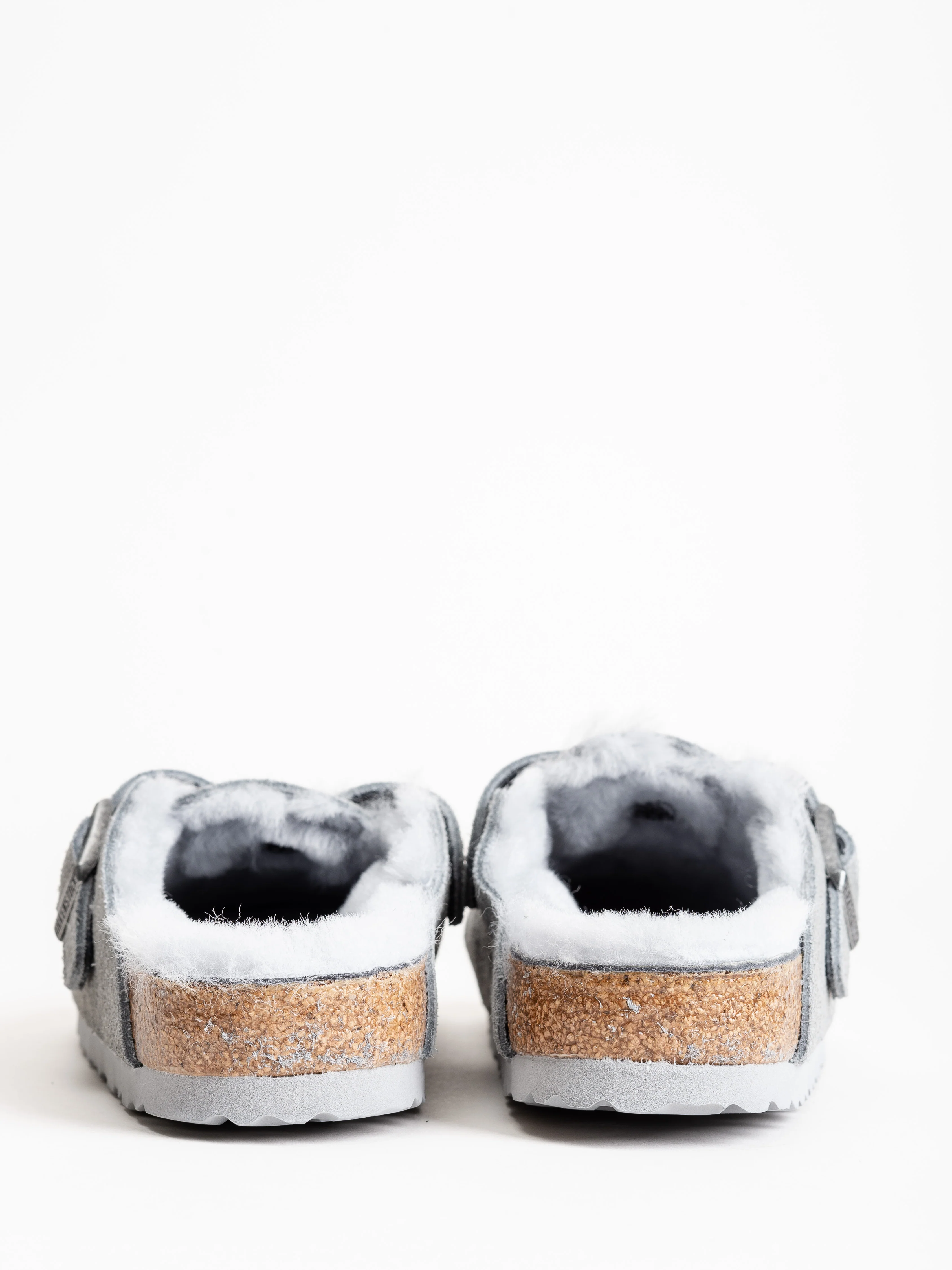 boston shearling clog - dove gray - Image 5