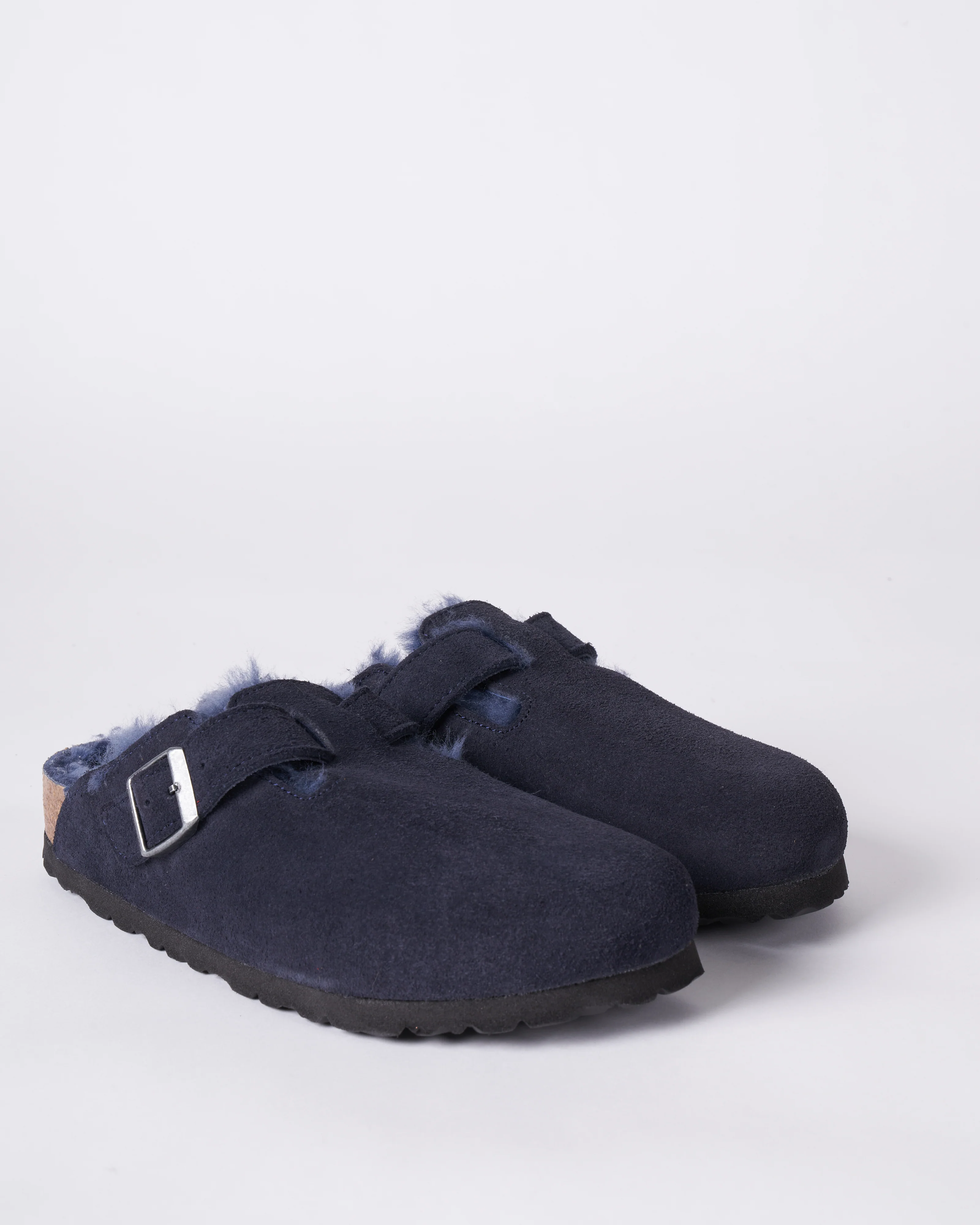 boston shearling - suede/shearling \ midnight/midnight