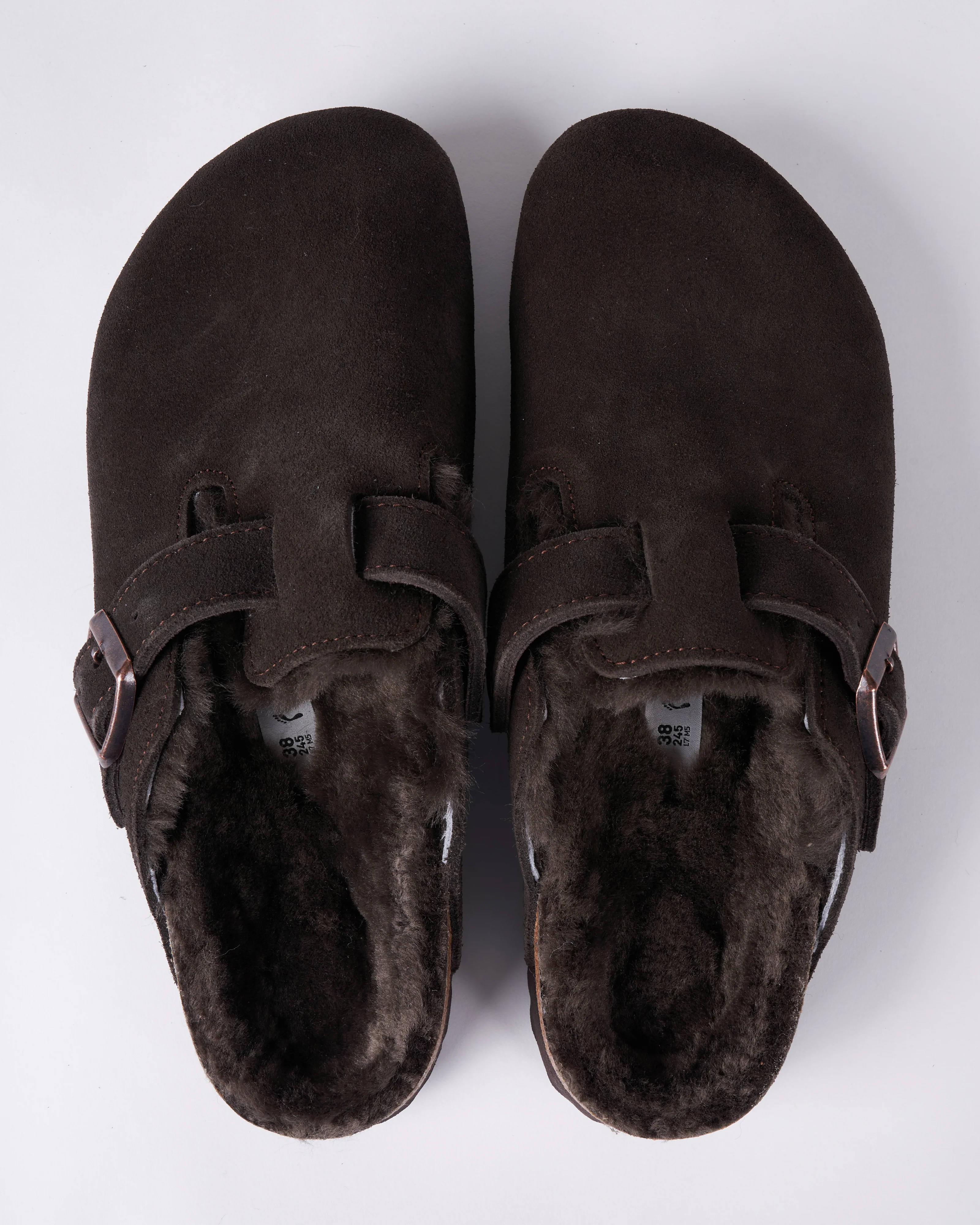 boston shearling - suede/shearling \ mocha/mocha - Image 3
