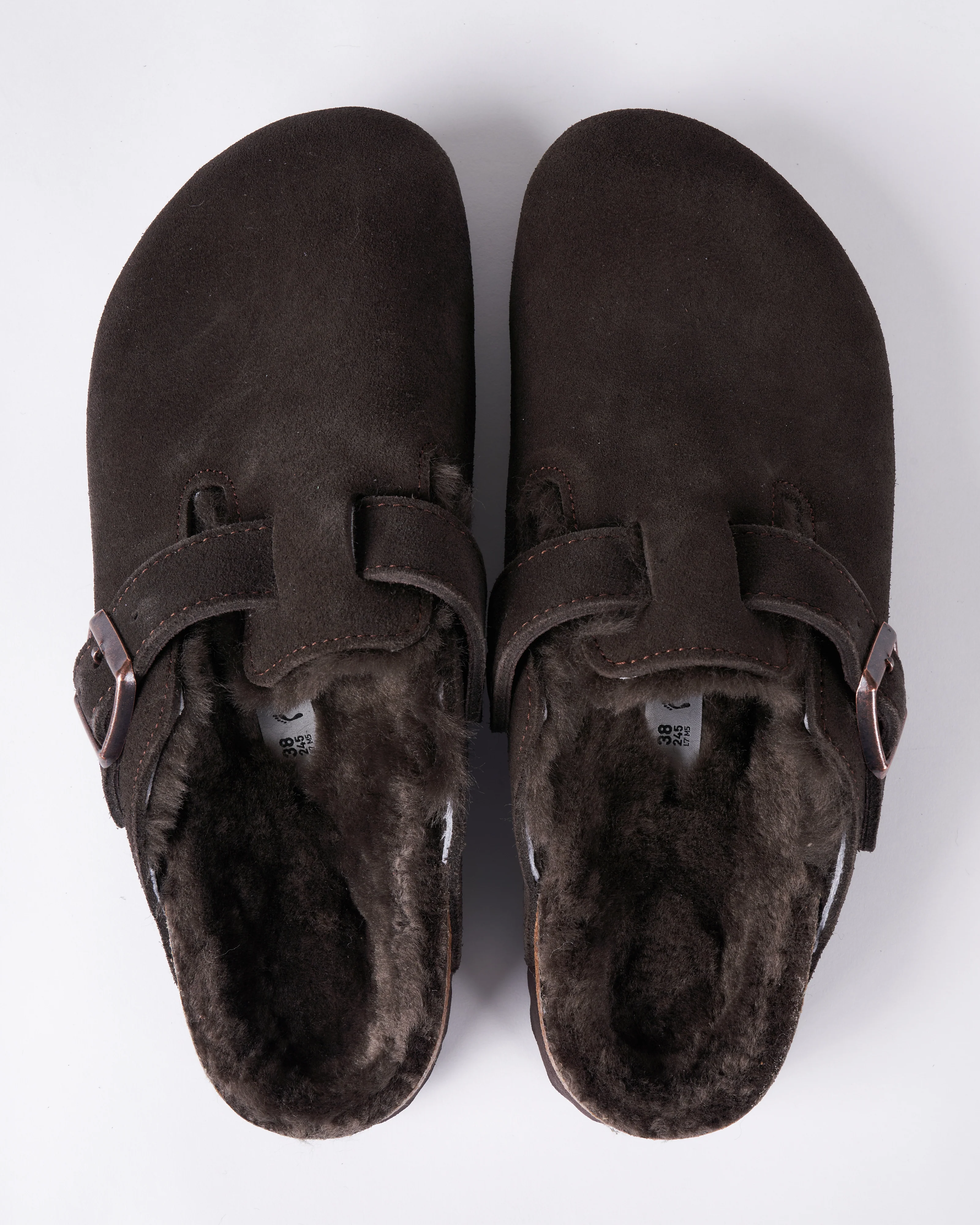 boston shearling - suede/shearling \ mocha/mocha - Image 6