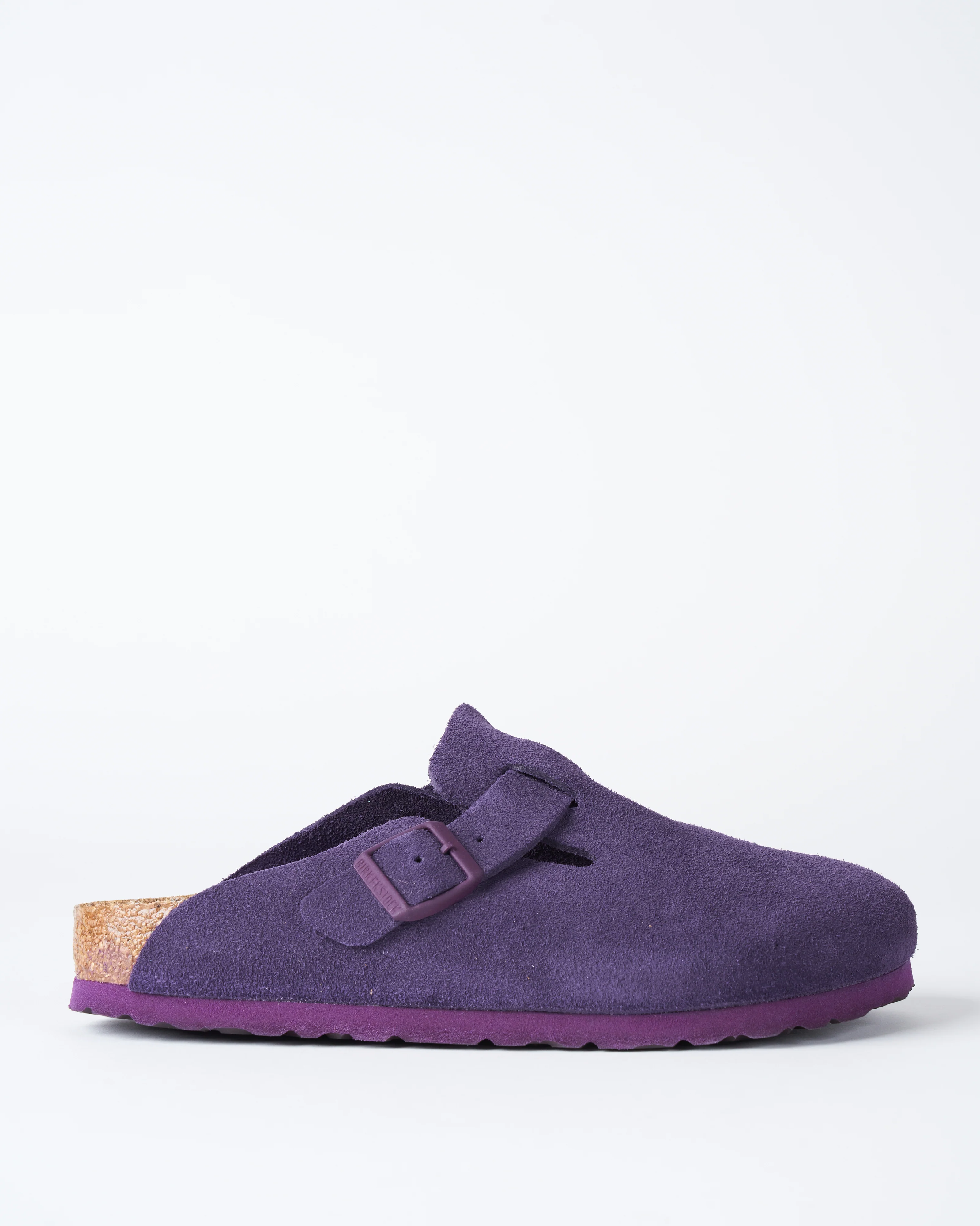 boston soft footbed suede clog - blackberry wine suede - Image 2
