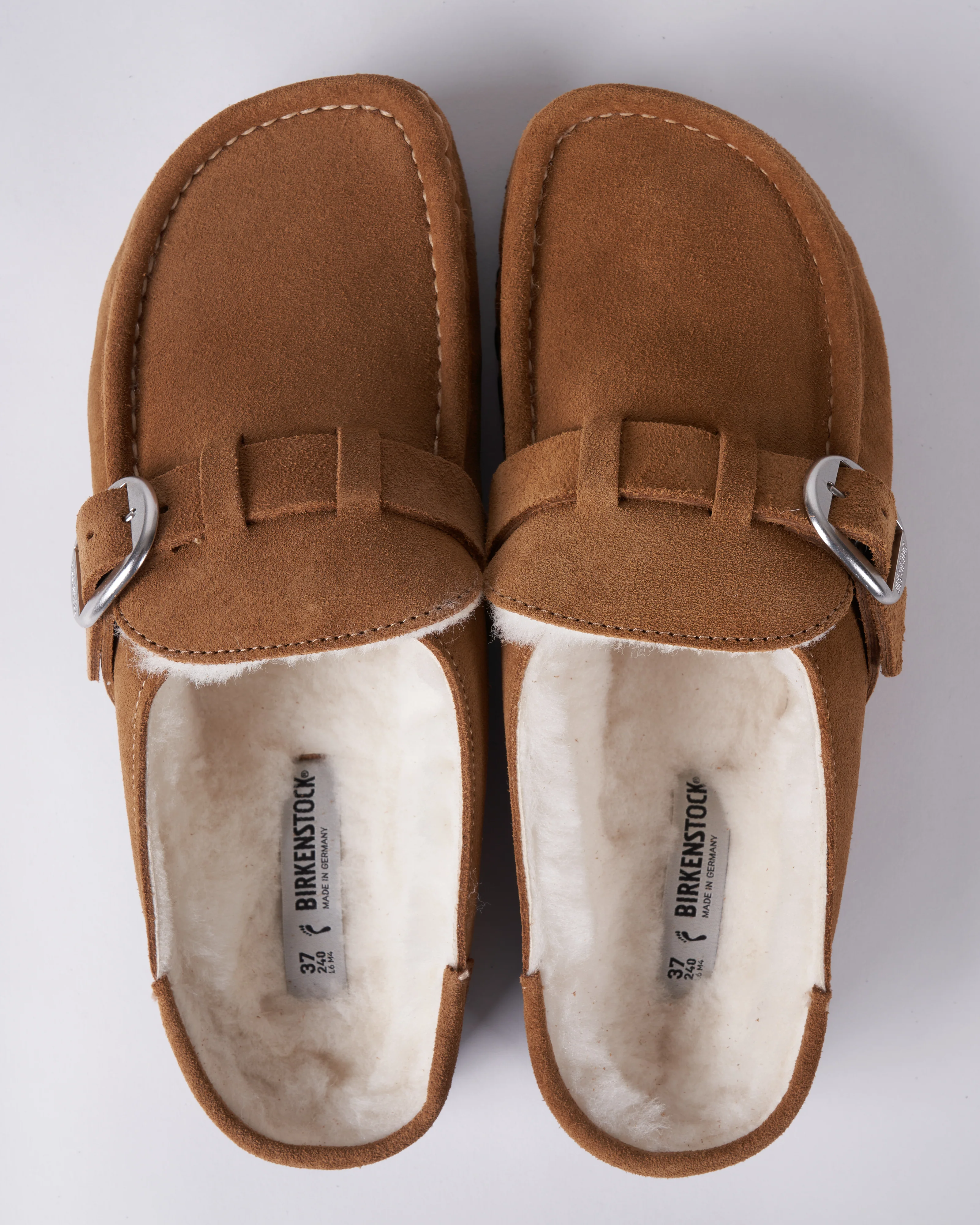 buckley shearling - suede/shearling \ tea/natural - Image 3