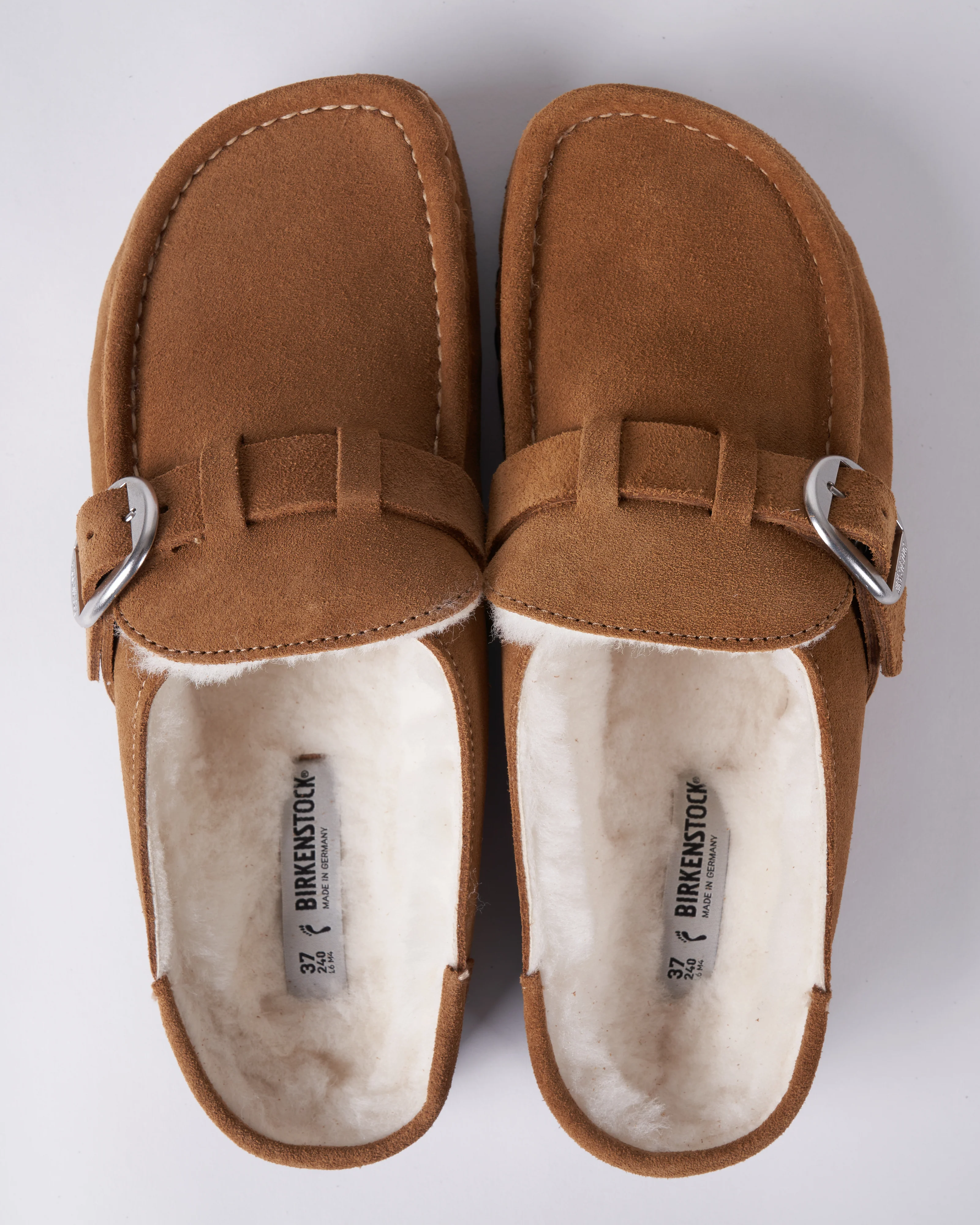 buckley shearling - suede/shearling \ tea/natural - Image 6