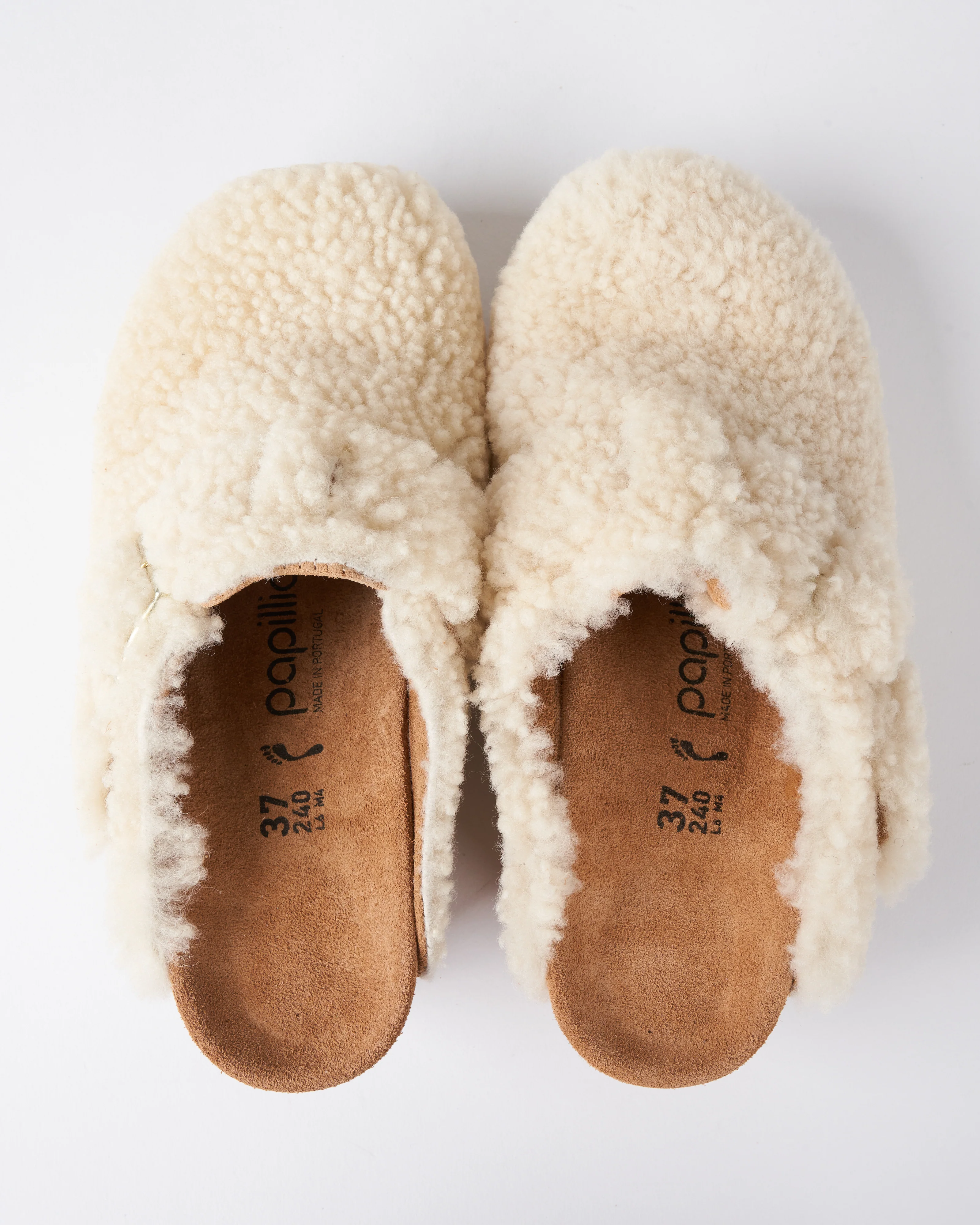 fanny teddy/shearling wedge - eggshell shearling - Image 2