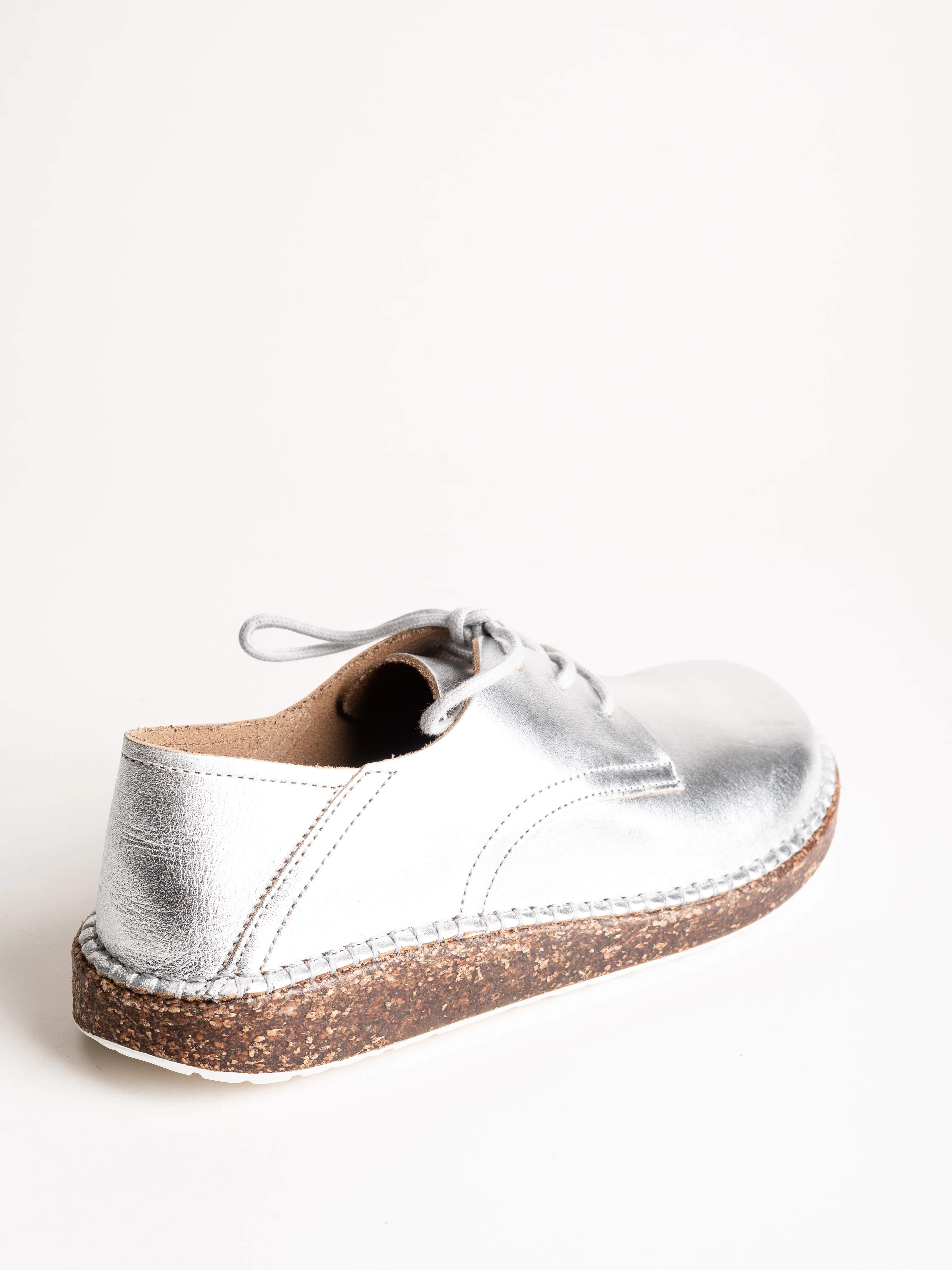 gary metallic leather loafer - silver - Image 3