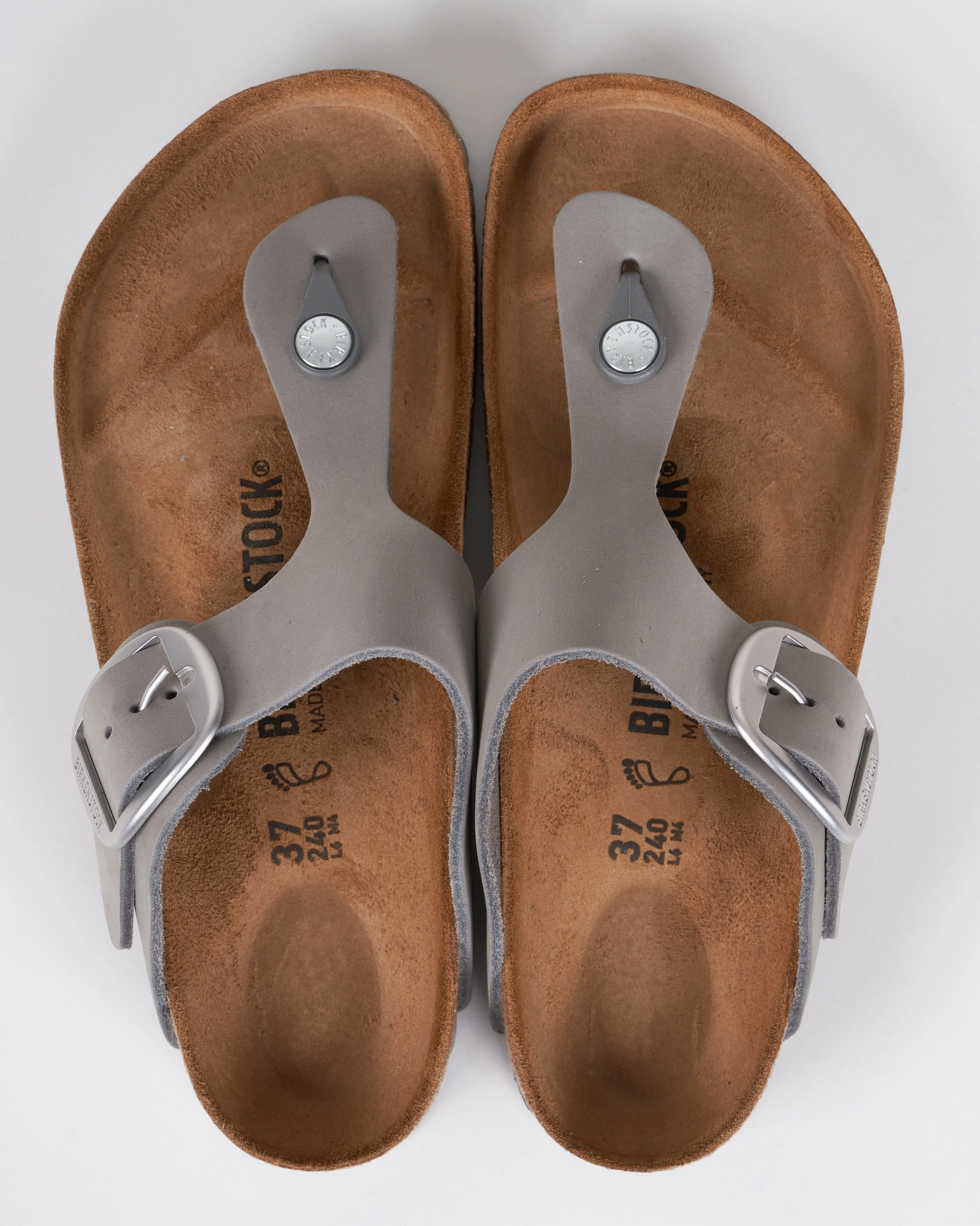 gizeh big buckle - dove grey nubuck - Image 3