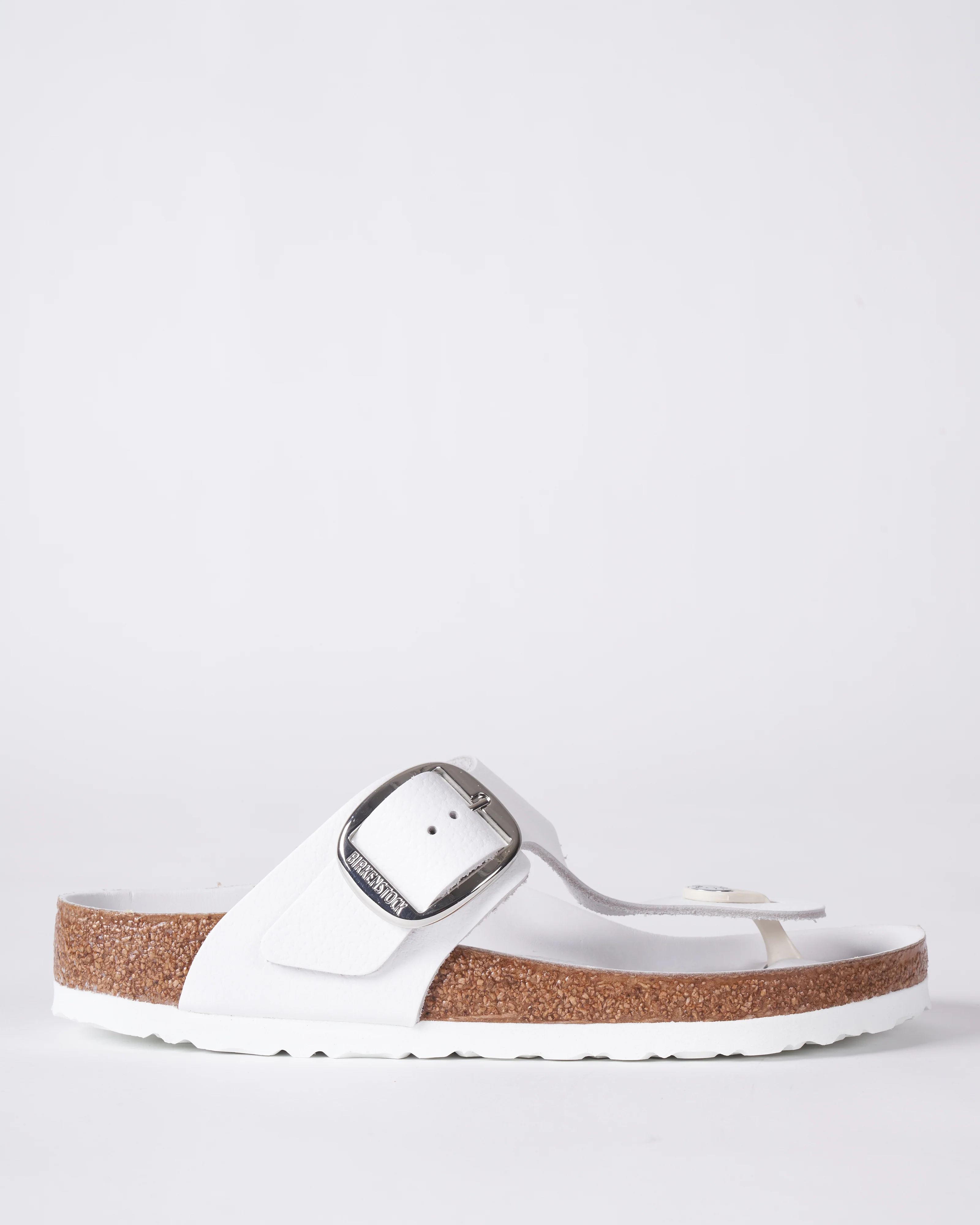 gizeh big buckle - white leather - Image 2