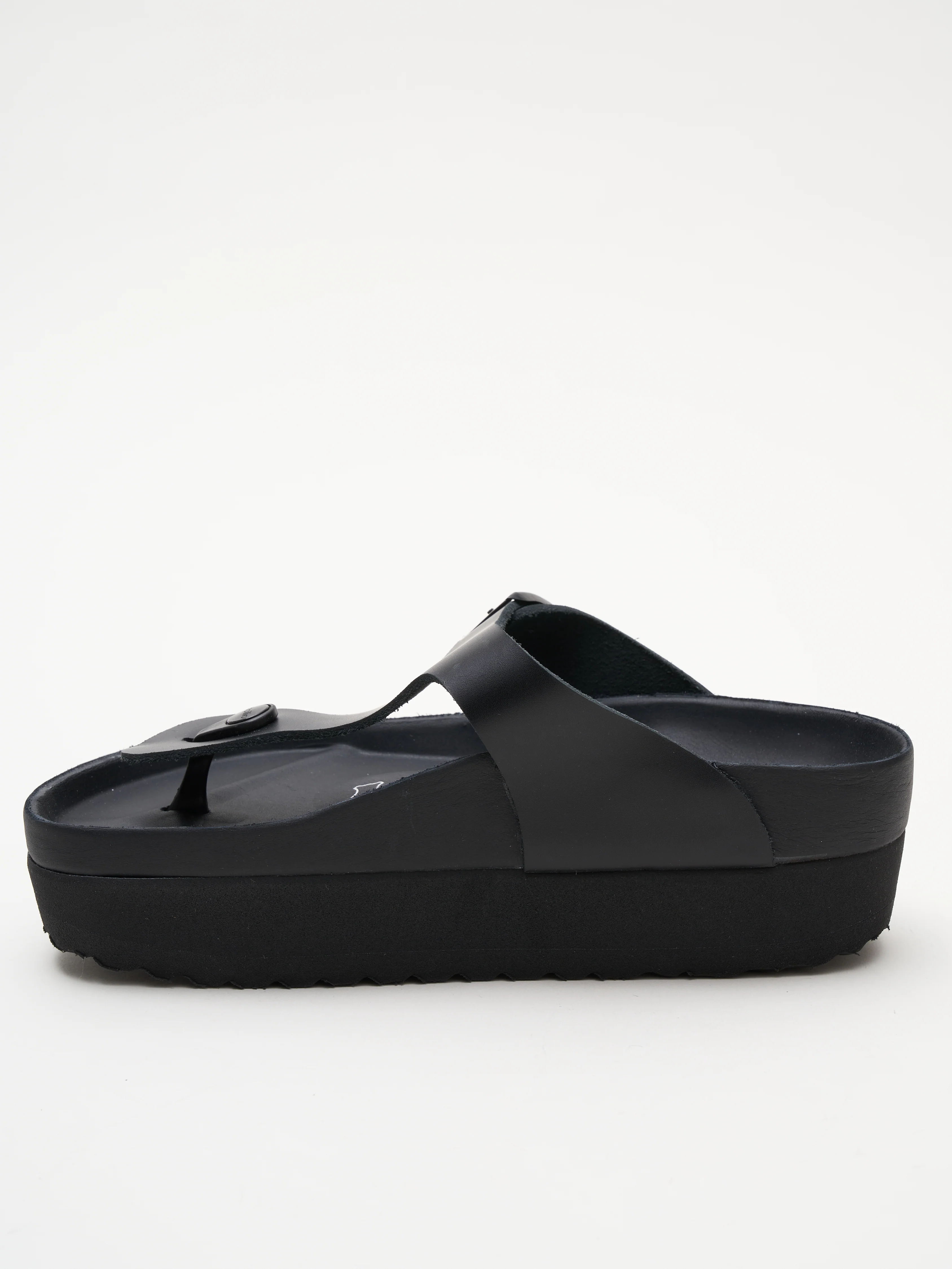 leather gizeh platform exquisite - black - Image 2