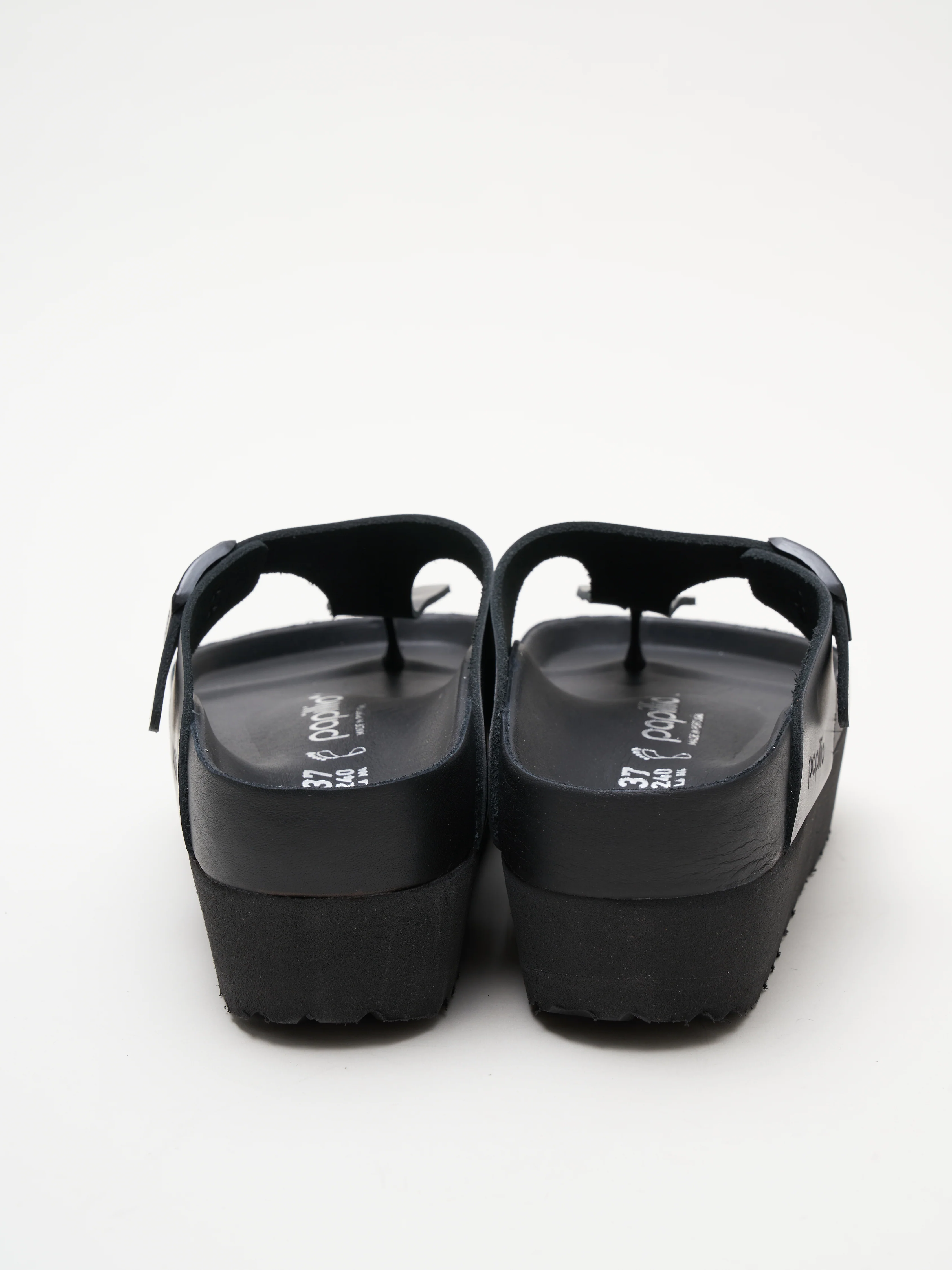 leather gizeh platform exquisite - black - Image 5