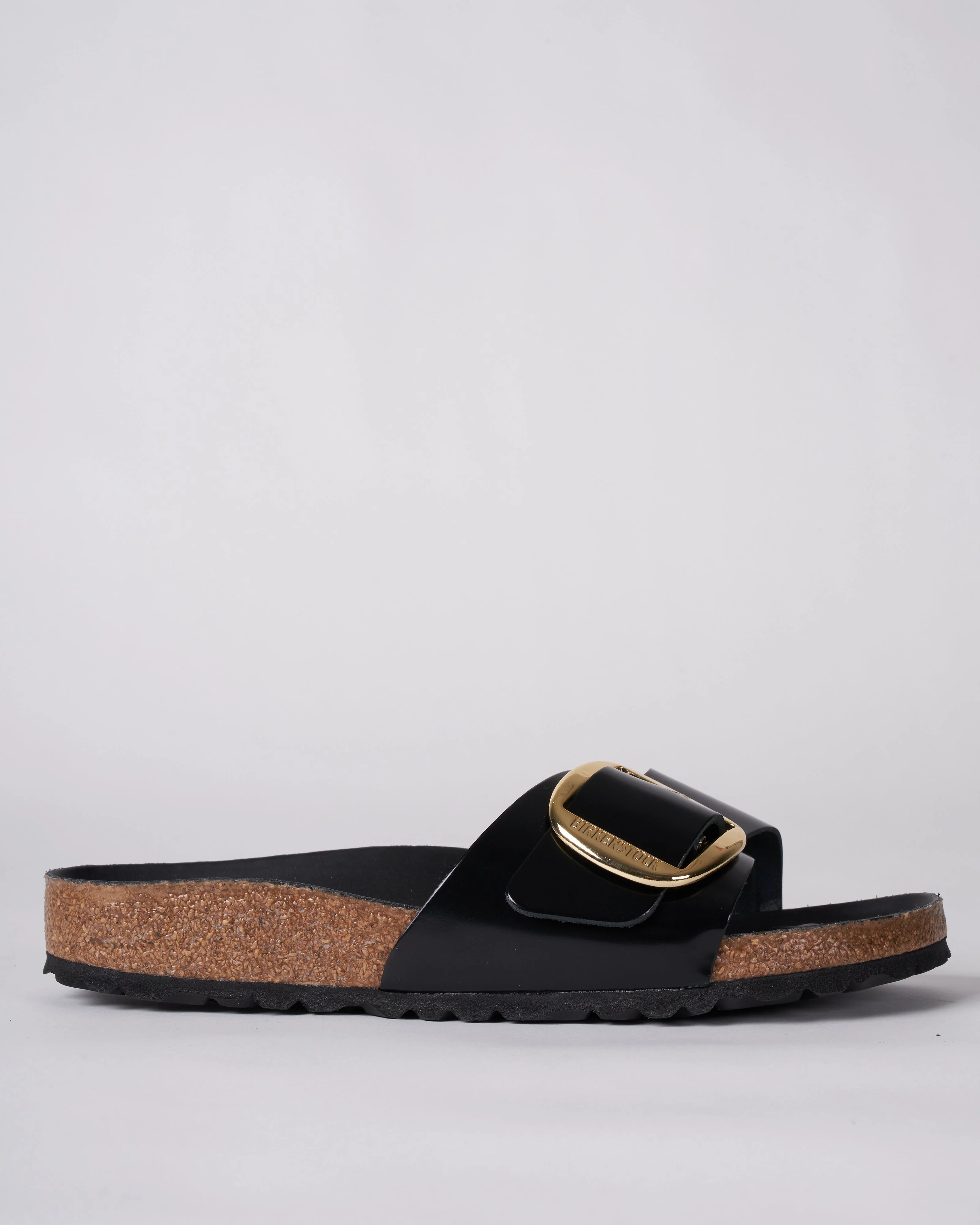 madrid big buckle - black high shine leather - Image 2