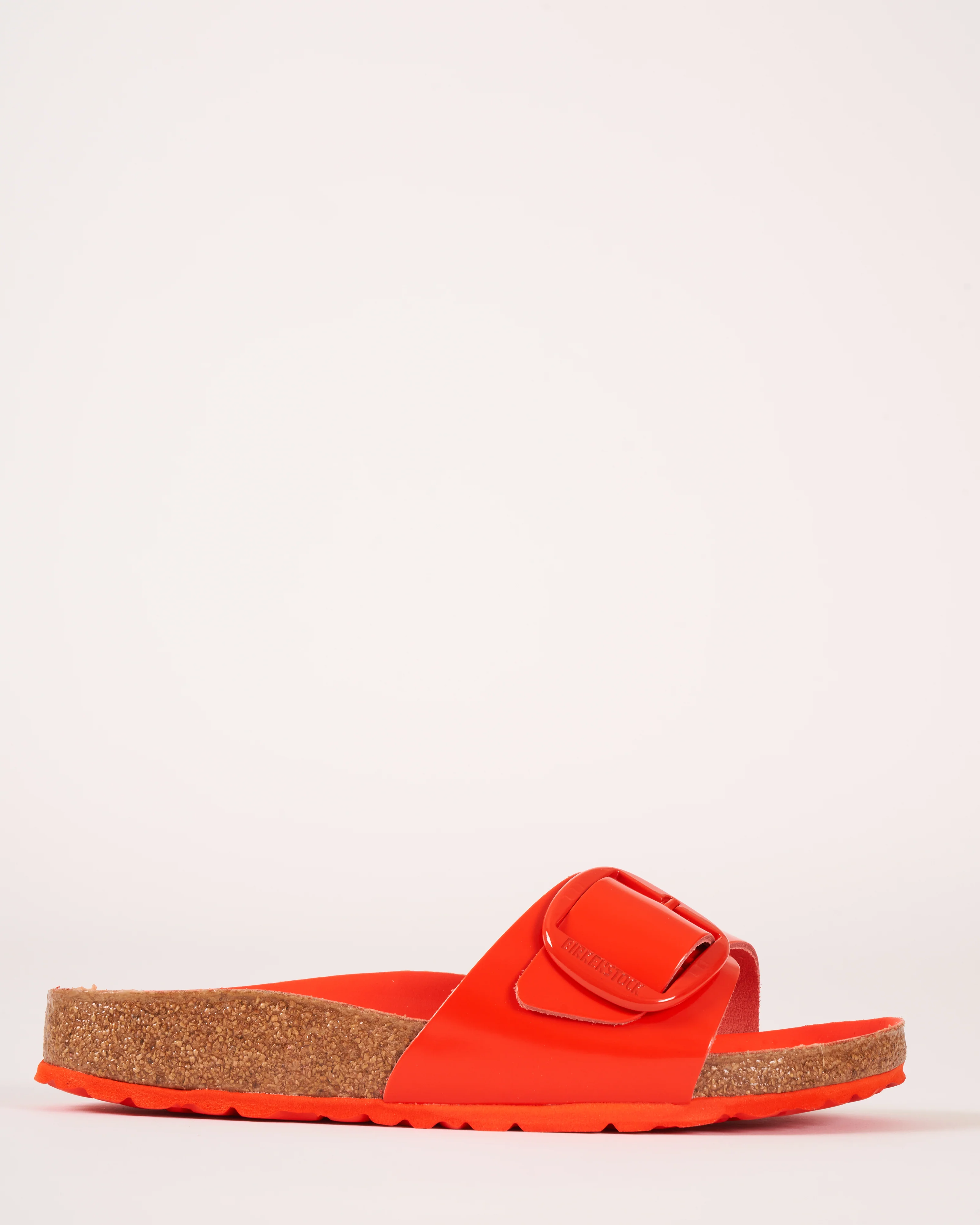 madrid big buckle sandal - tomato high shine leather - Image 3