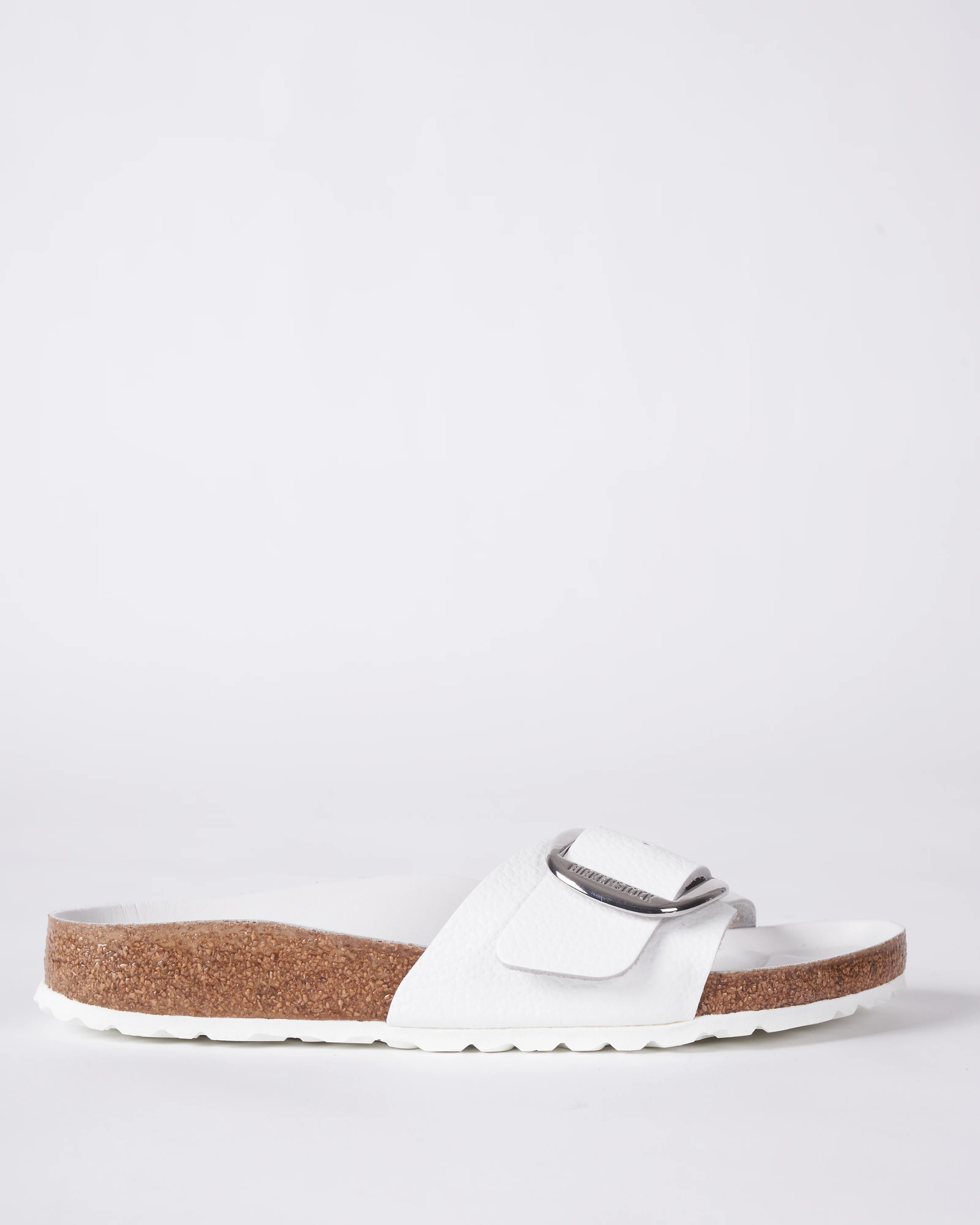 madrid big buckle - white leather - Image 3