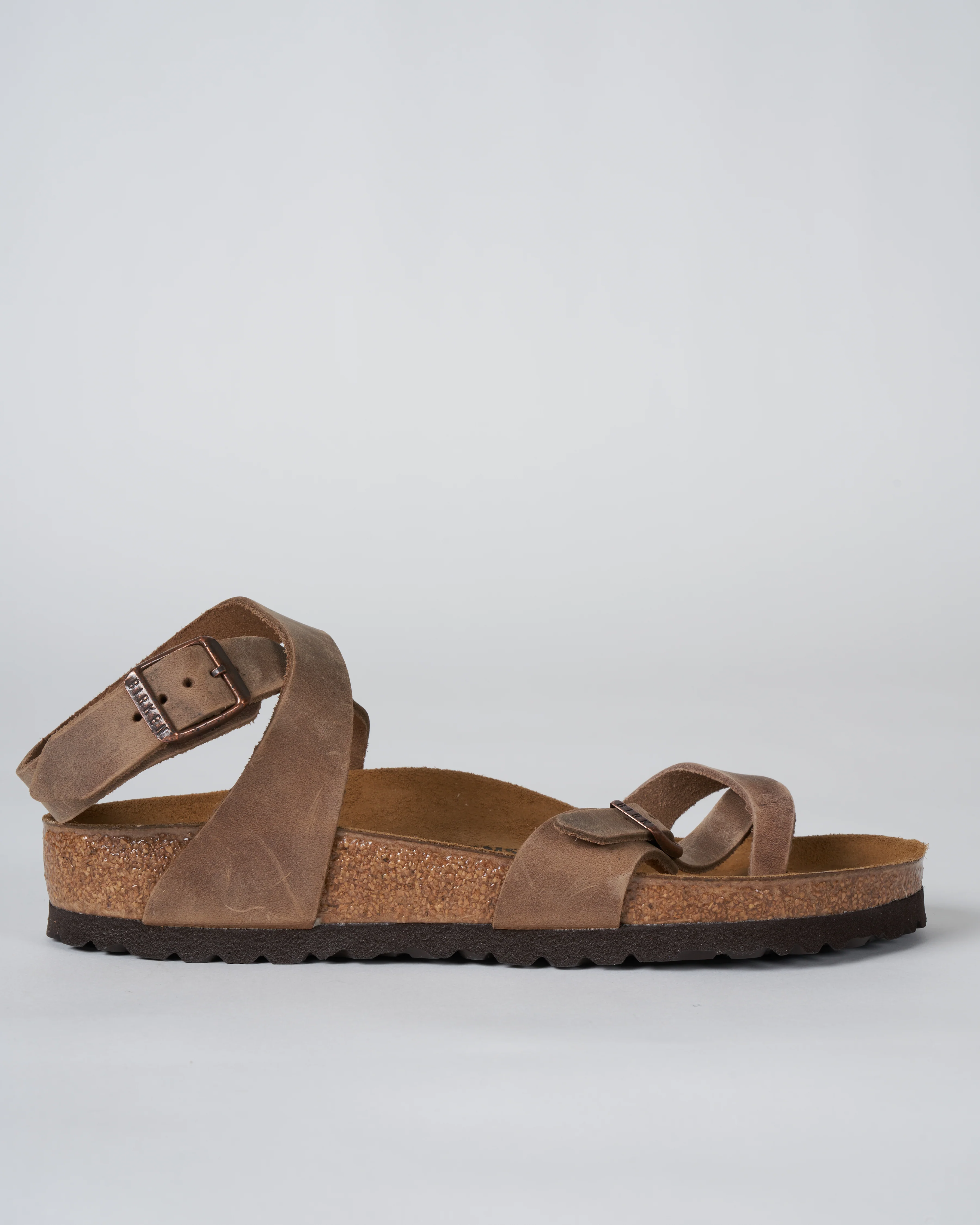 yara oiled leather sandal - tobacco - Image 3