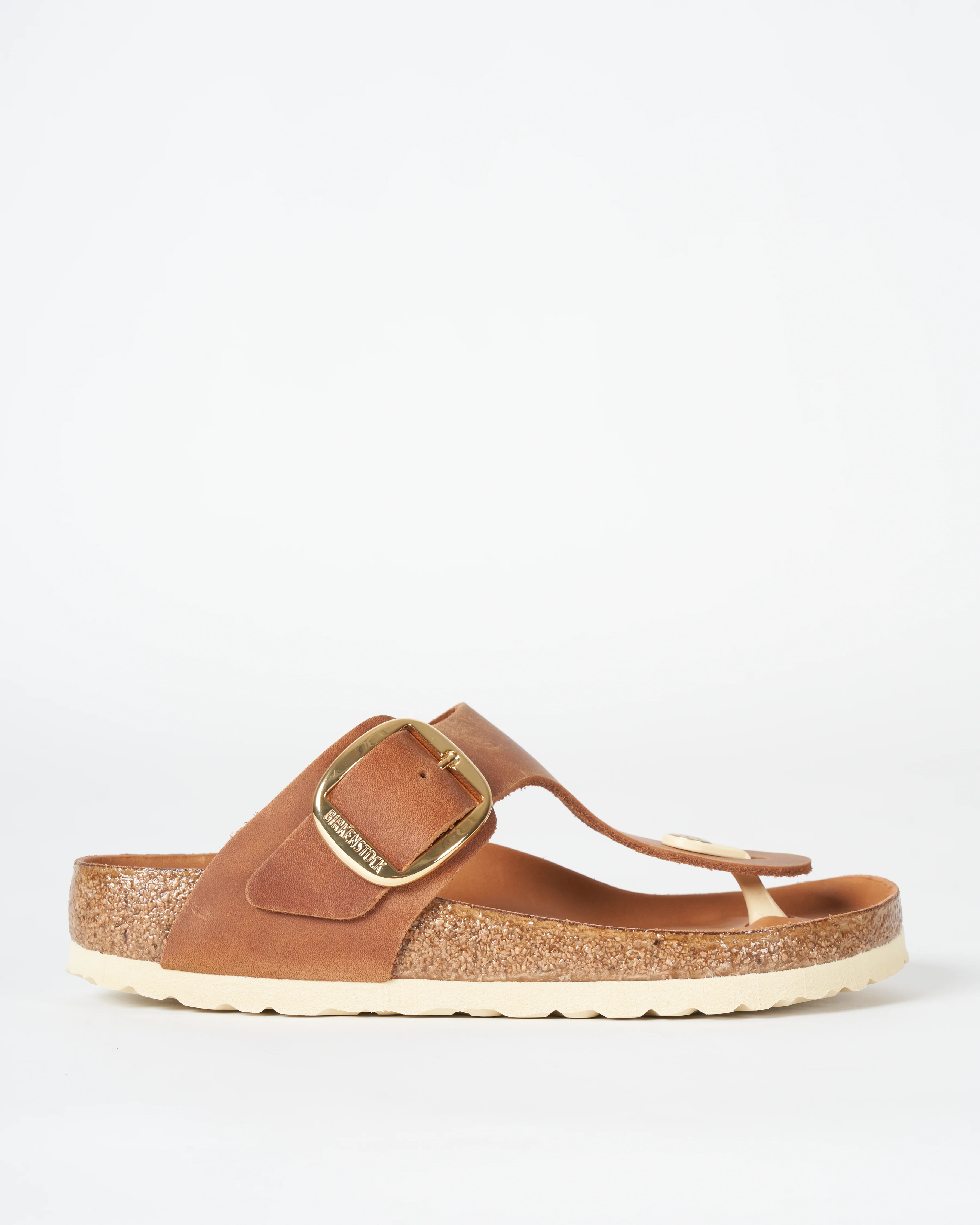 gizeh big buckle sandal - leather cognac - Image 2
