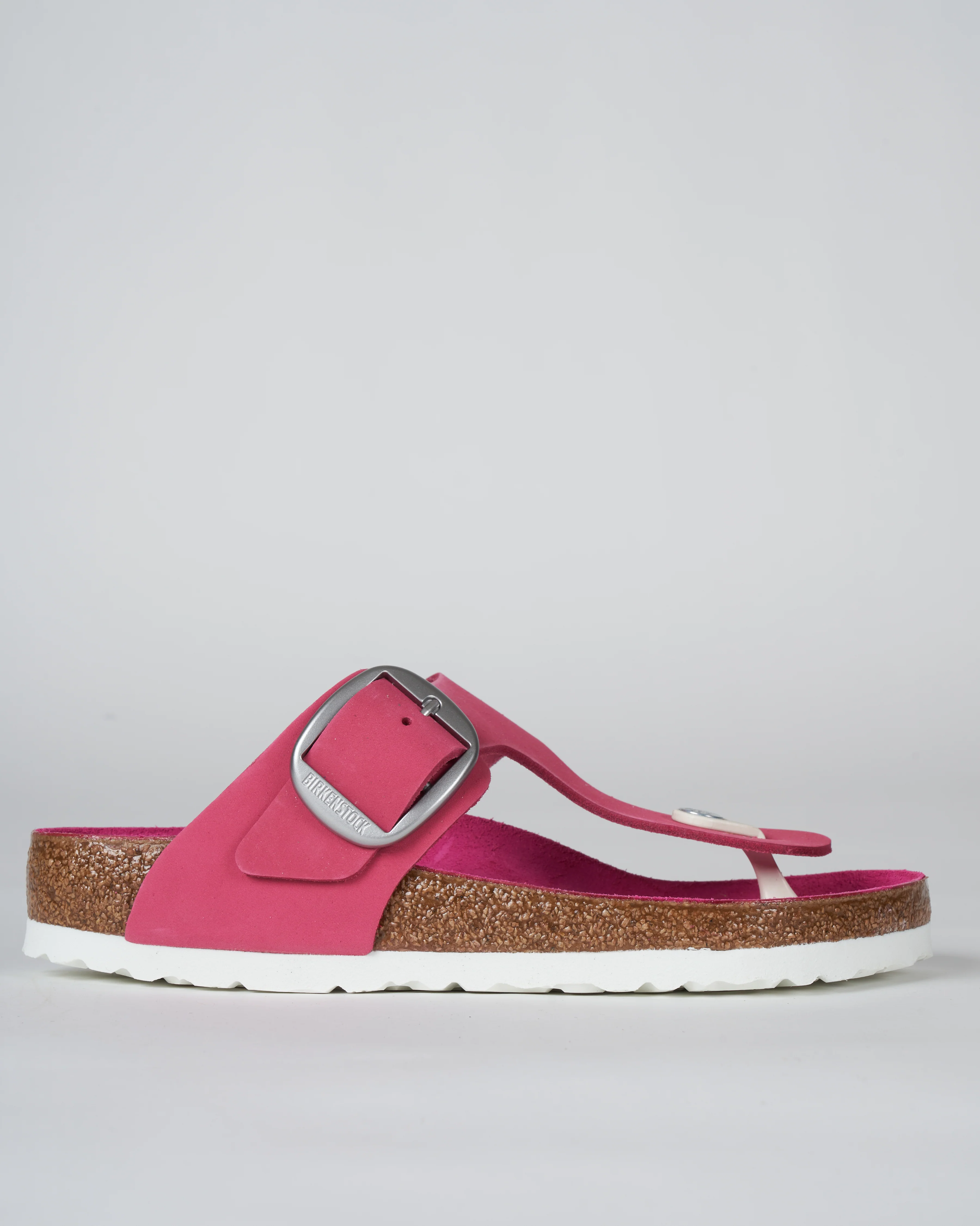gizeh big buckle sandal - nubuck fuchsia tulip - Image 2