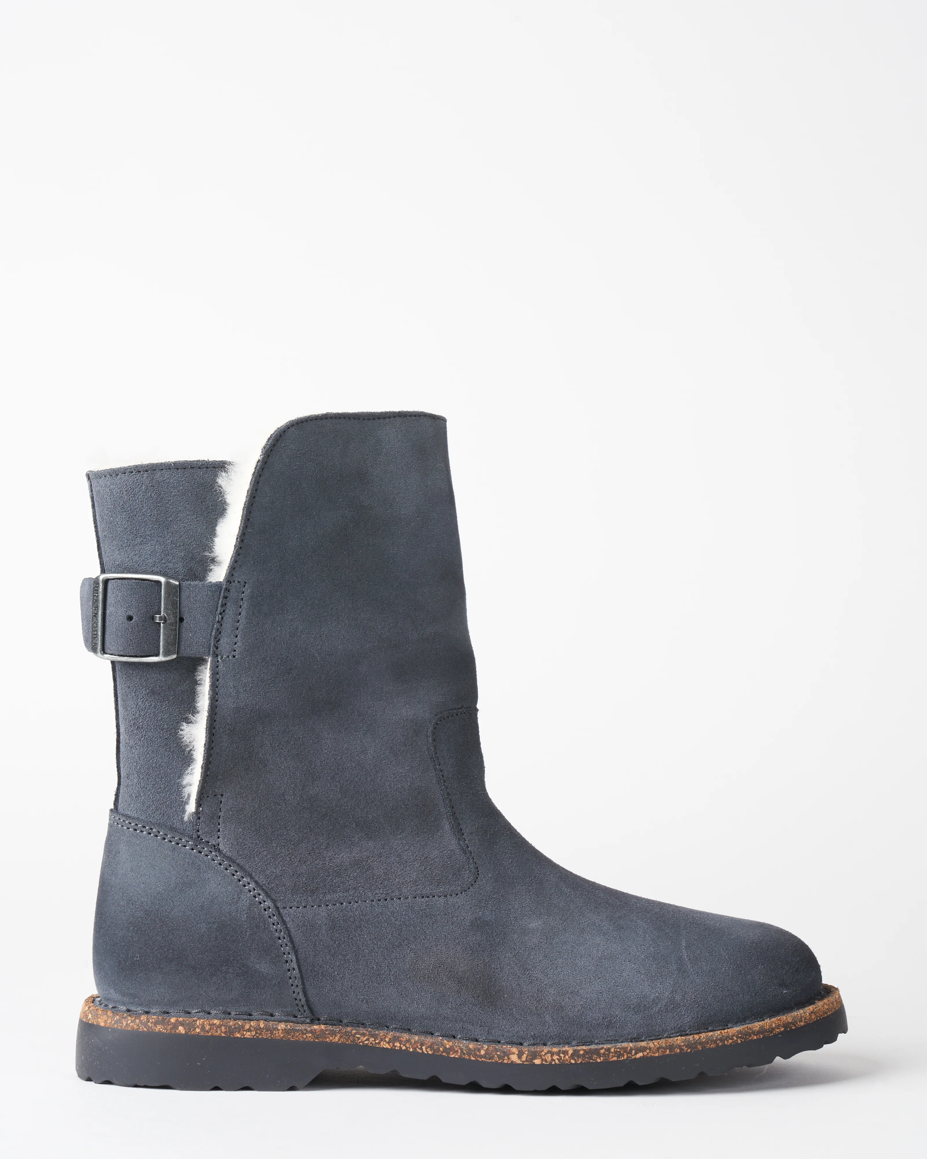 uppsala shearling boot - graphite suede/natural shearling - Image 2