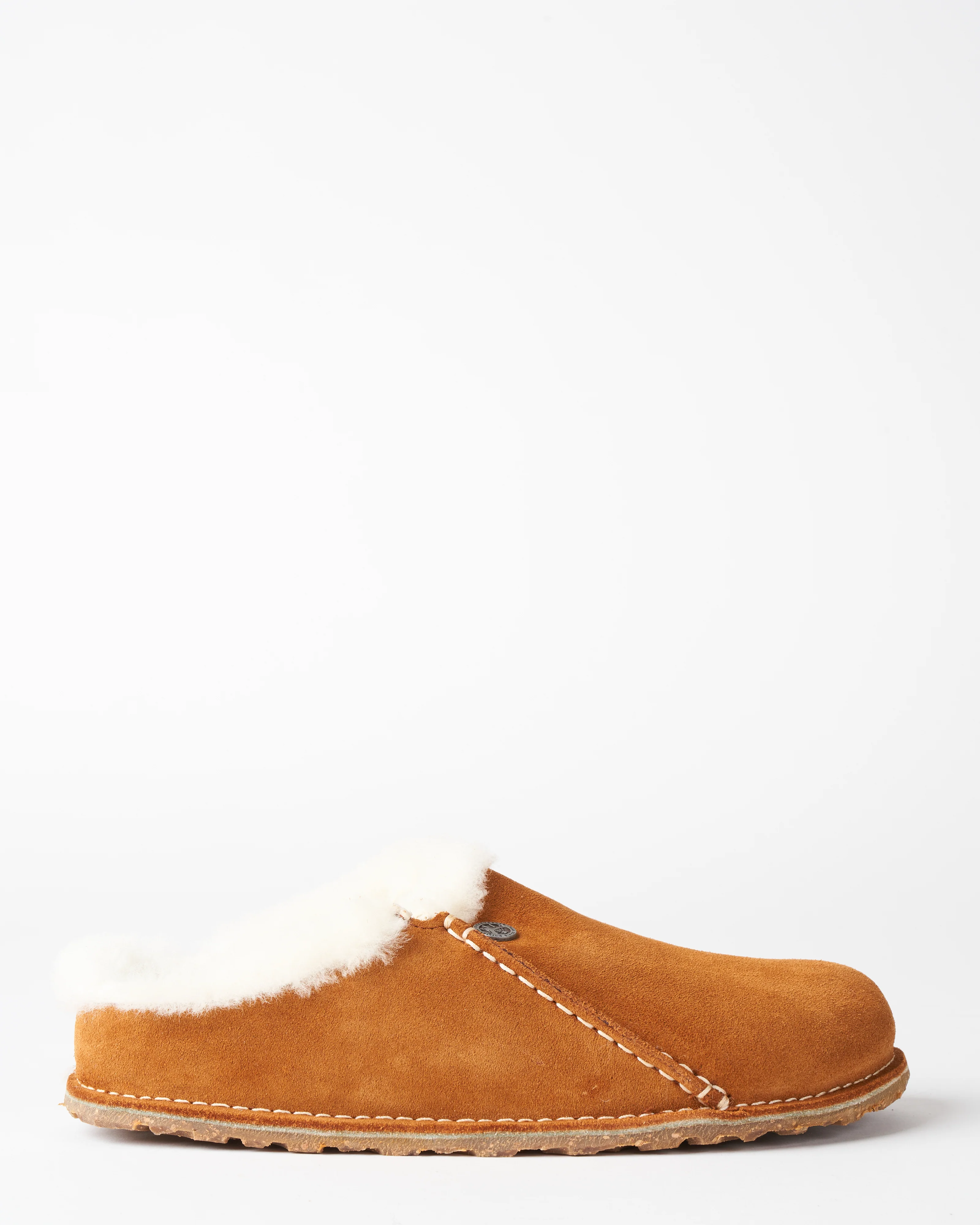 zermatt slipper w/shearling - mink suede/natural shearling - Image 2