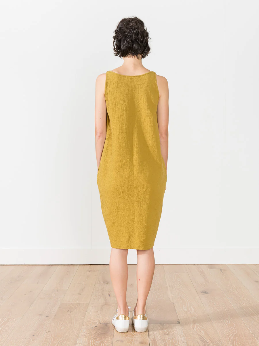multi dress - mustard - Image 3