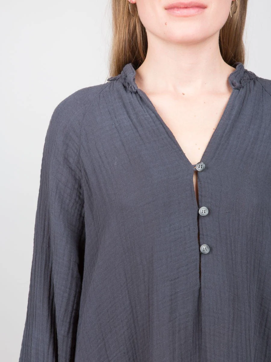 gauze dress - grey - Image 5