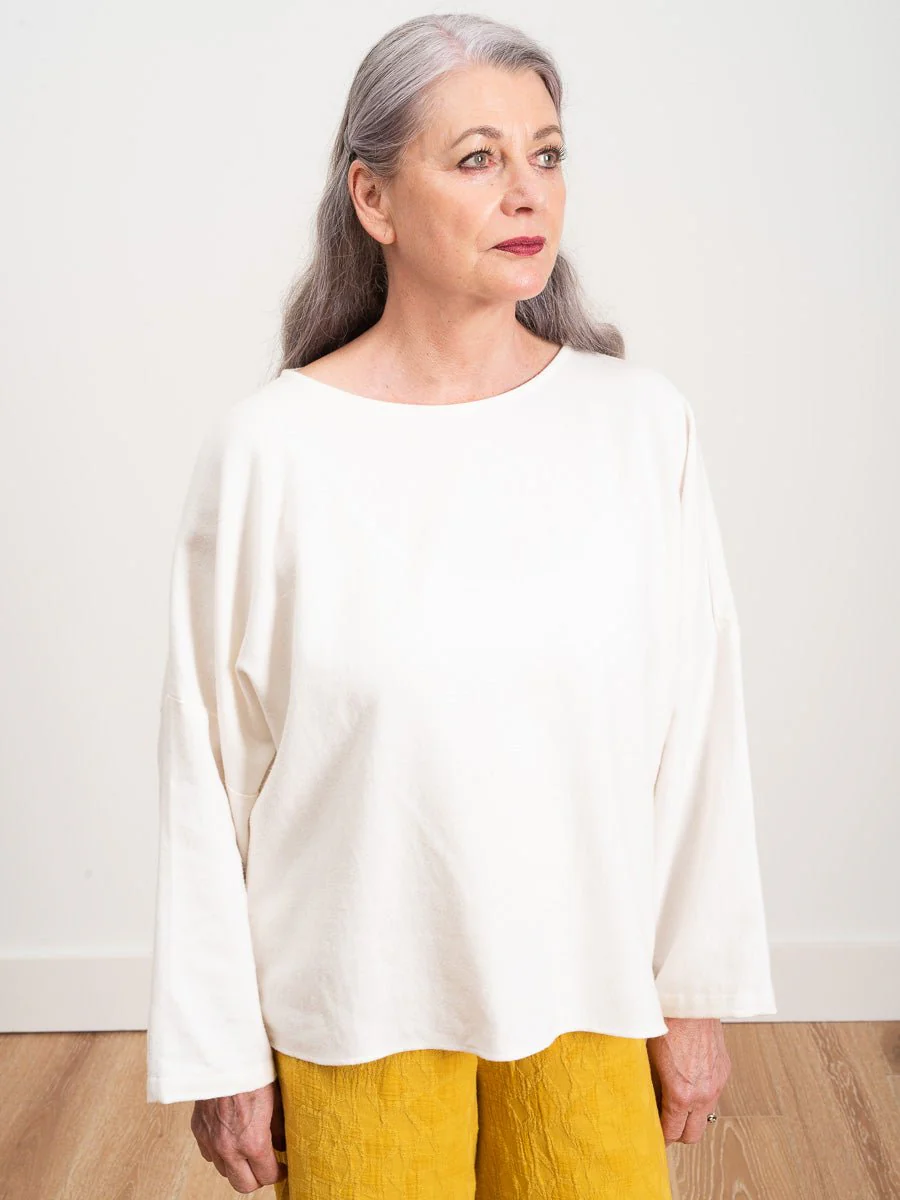 gathered top - cream - Image 4