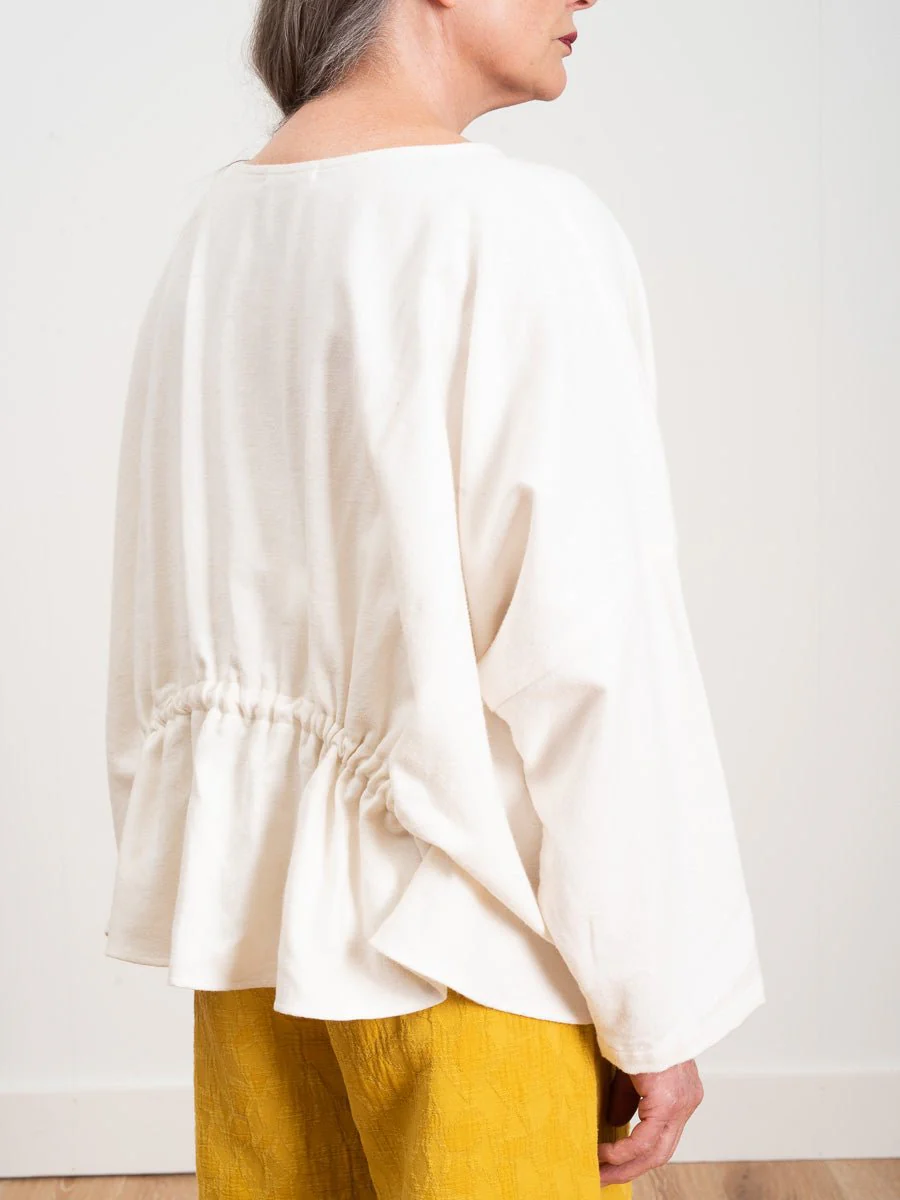 gathered top - cream - Image 5