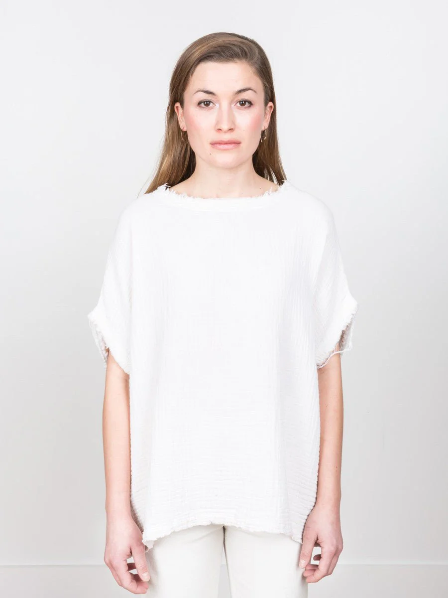 gauze top - eggshell - Image 2