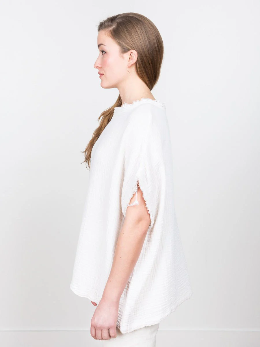 gauze top - eggshell - Image 3