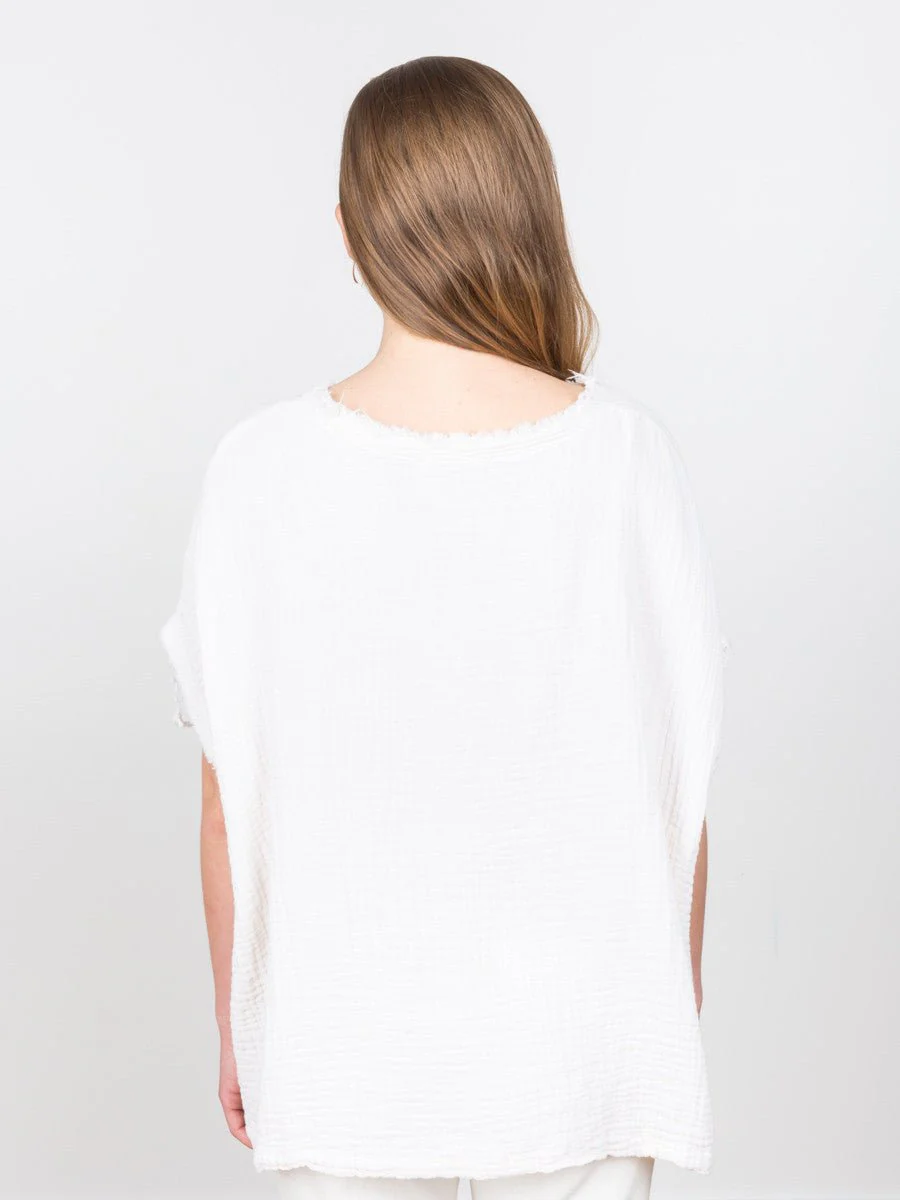 gauze top - eggshell - Image 4