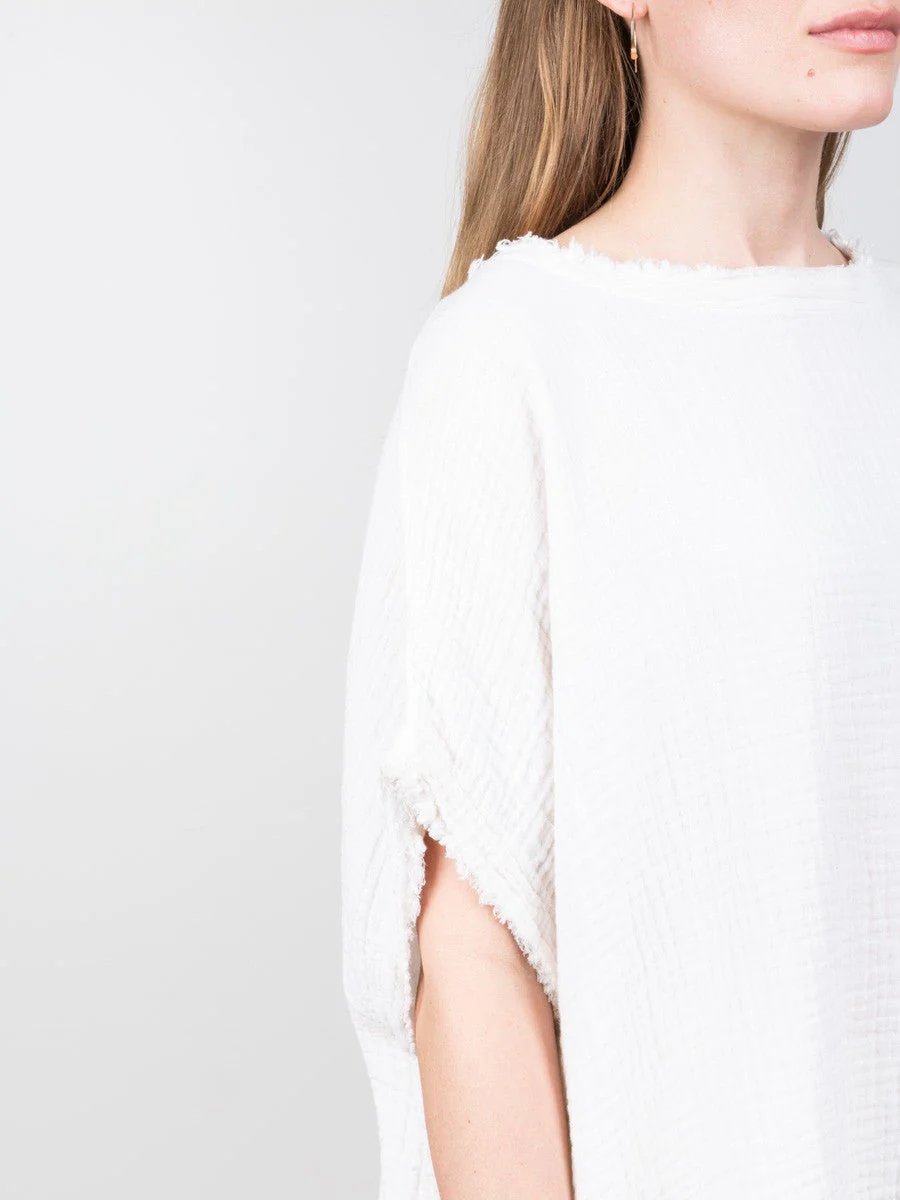 gauze top - eggshell - Image 6