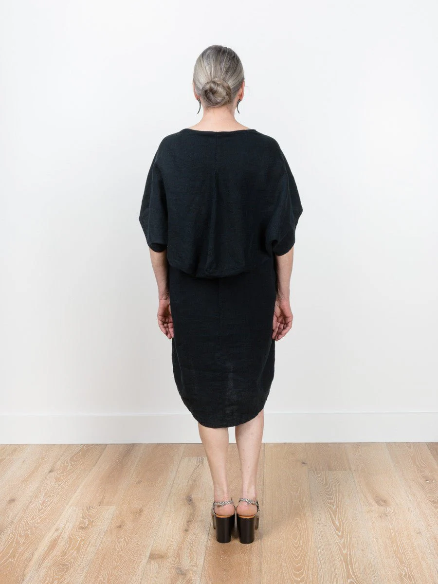 geometric dress - black - Image 2