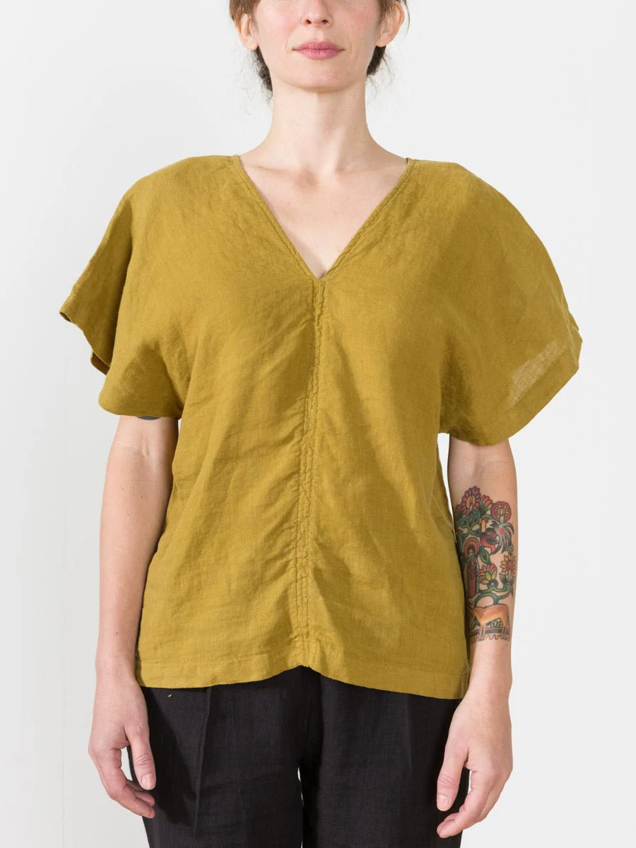 ginkgo top - mustard - Image 2
