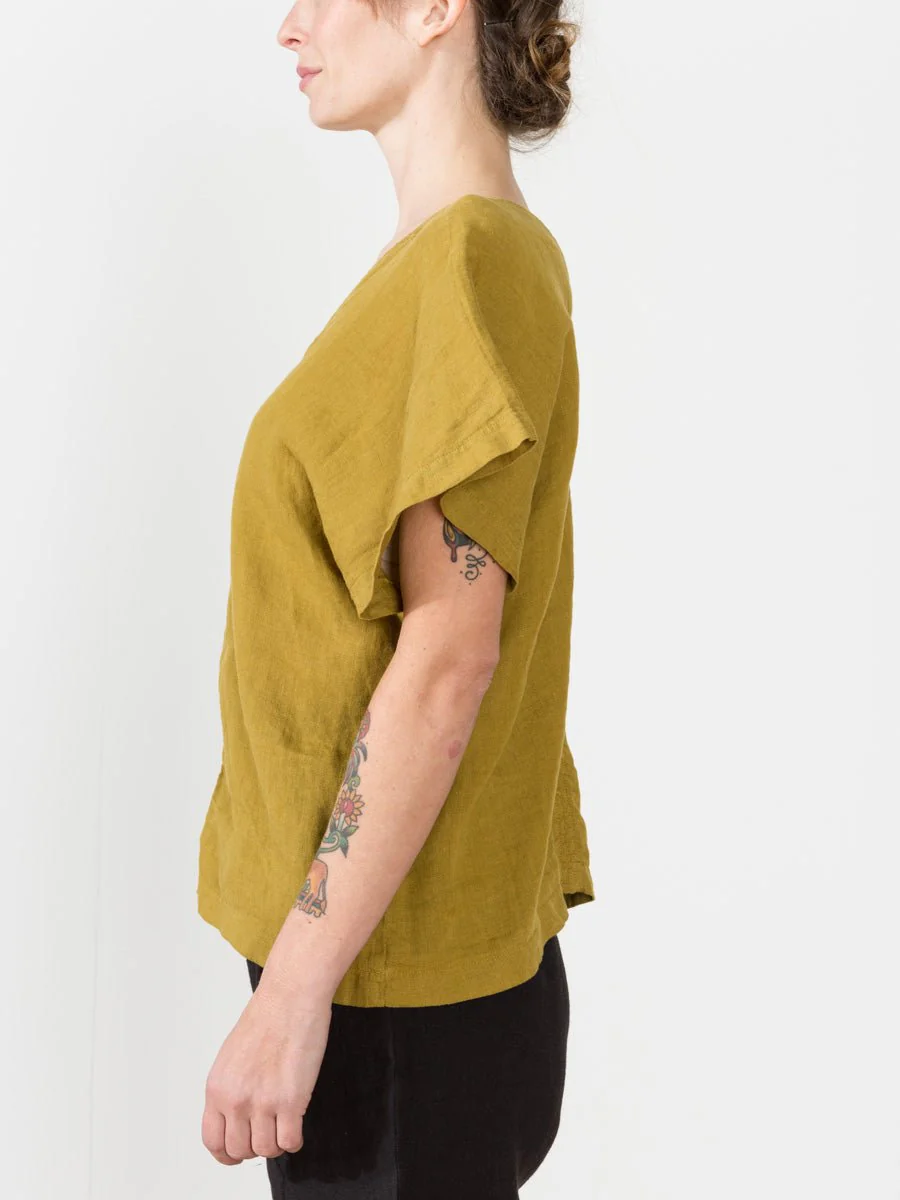ginkgo top - mustard - Image 3