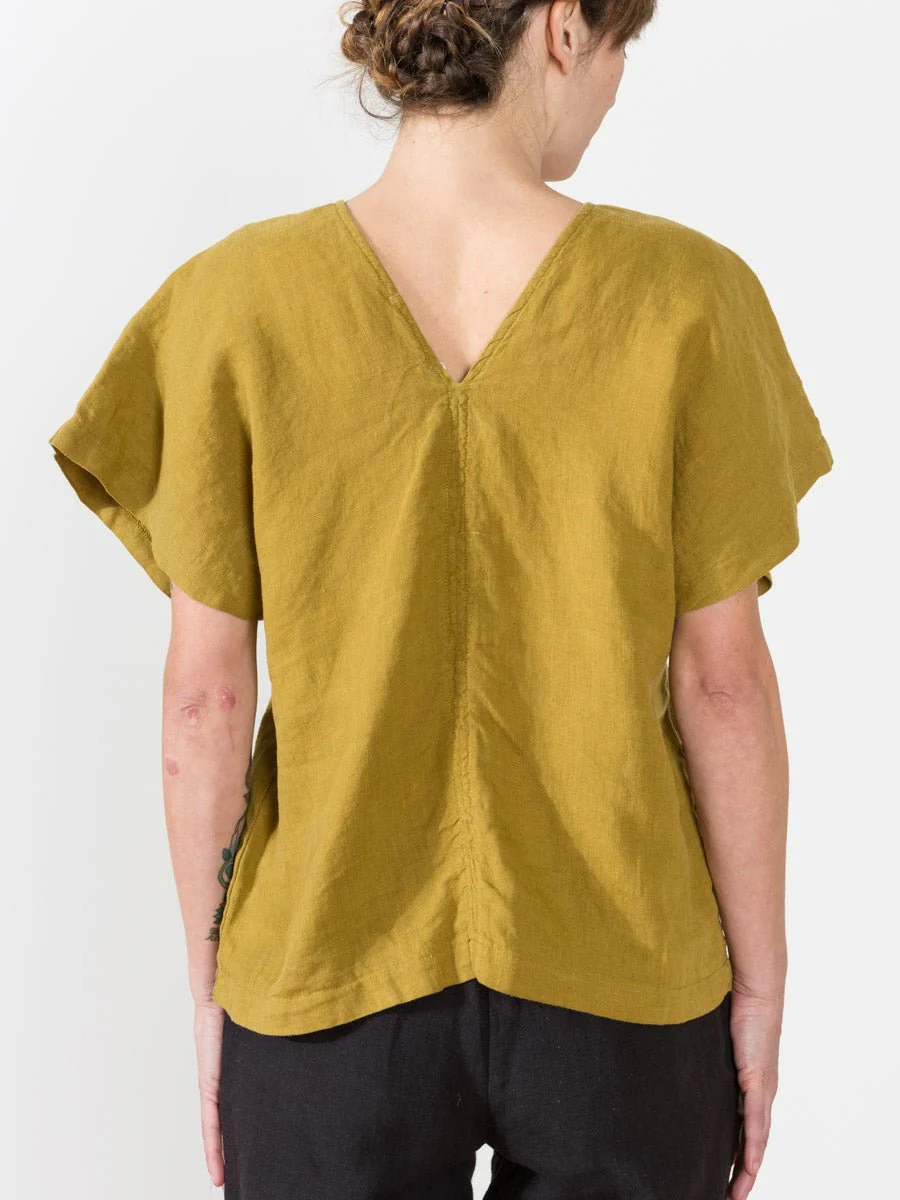 ginkgo top - mustard - Image 4
