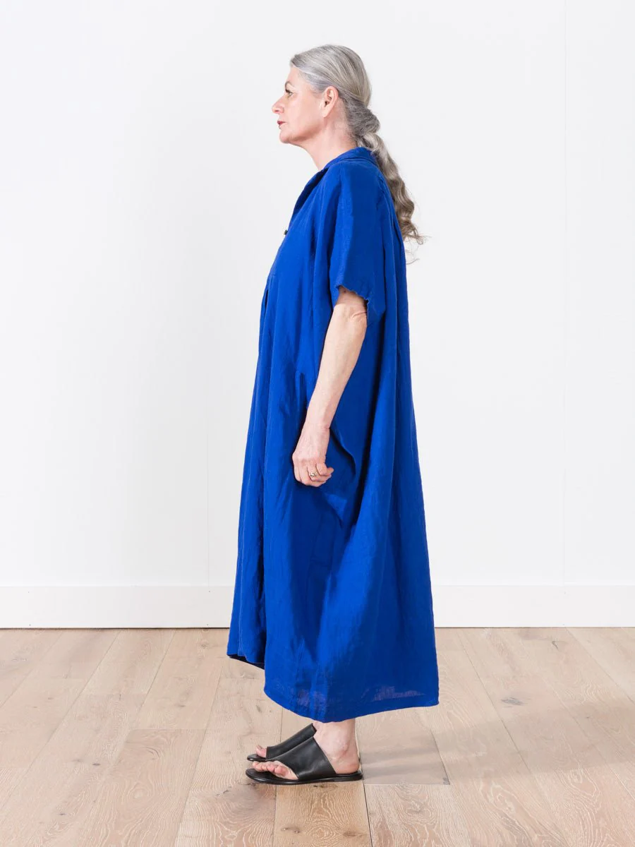 linen kite dress - royal - Image 2