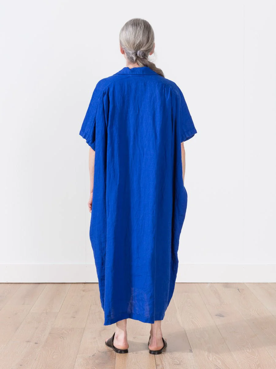 linen kite dress - royal - Image 4