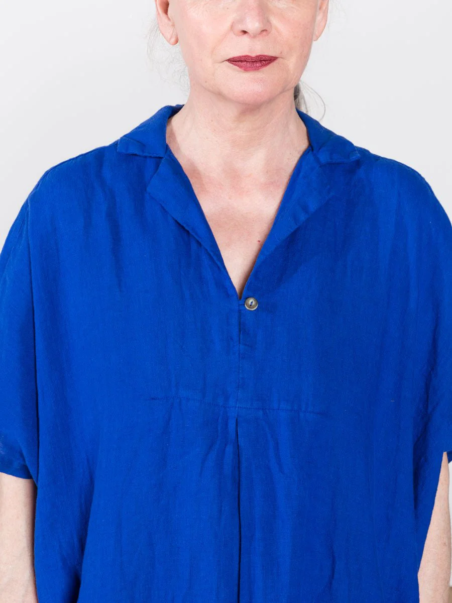 linen kite dress - royal - Image 5