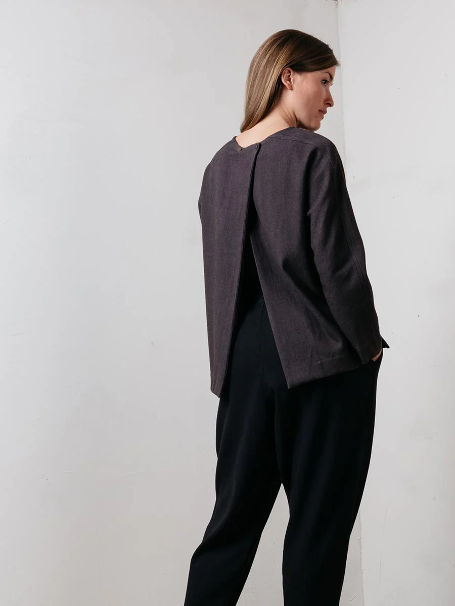 open back top - plum - Image 6