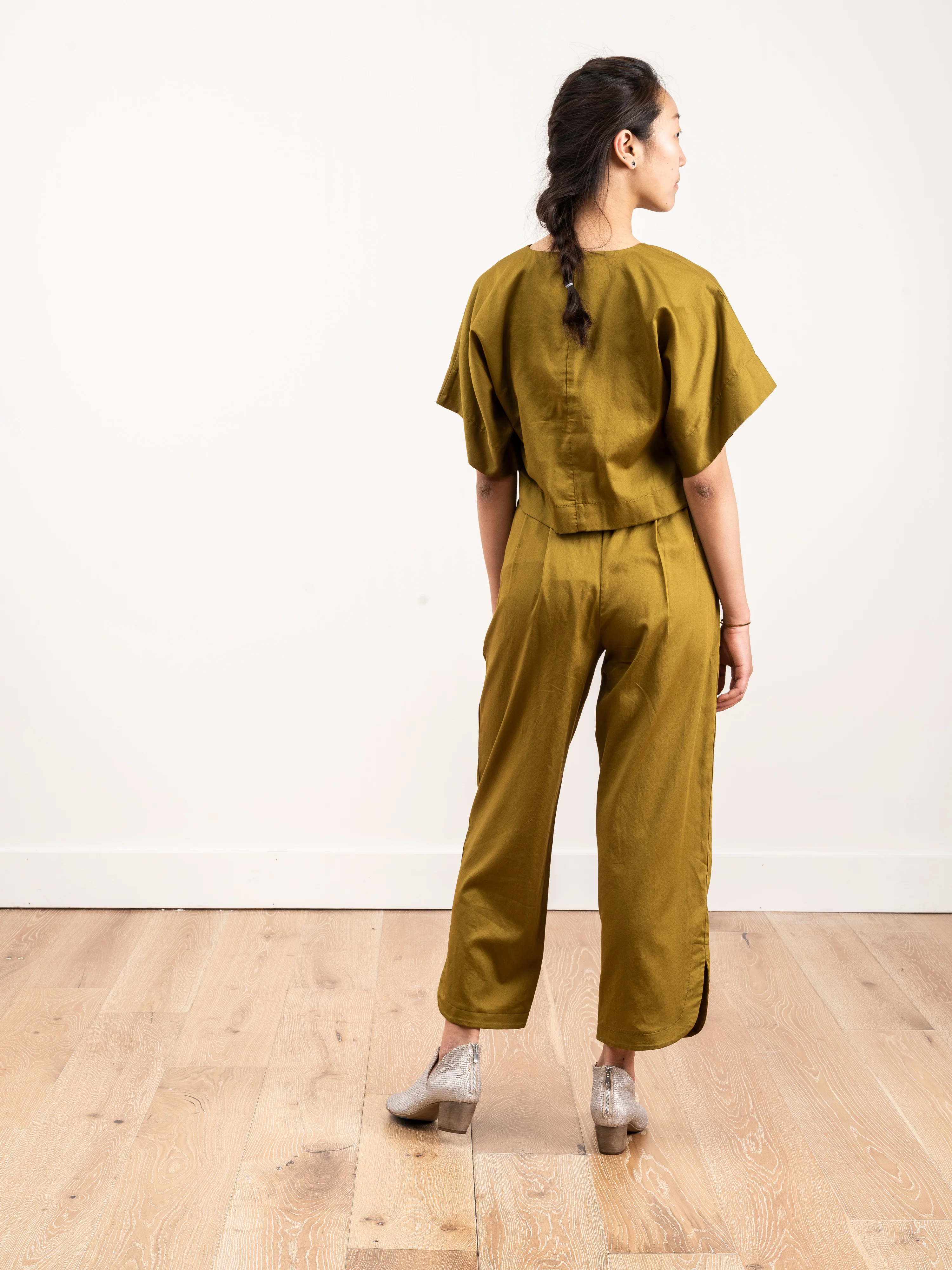 petal top - olive - Image 2