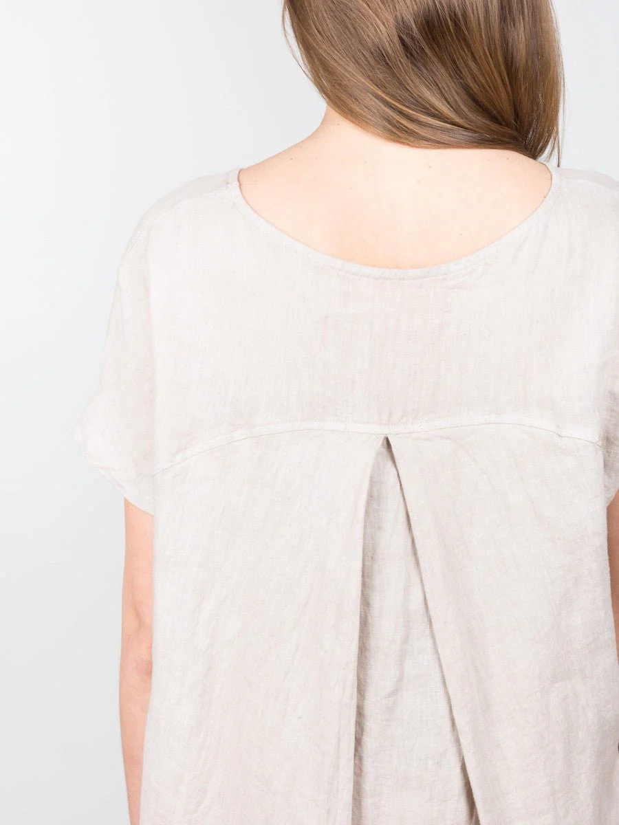 pleated cocoon - oatmeal - Image 4