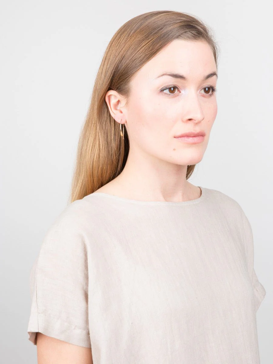 pleated cocoon - oatmeal - Image 5