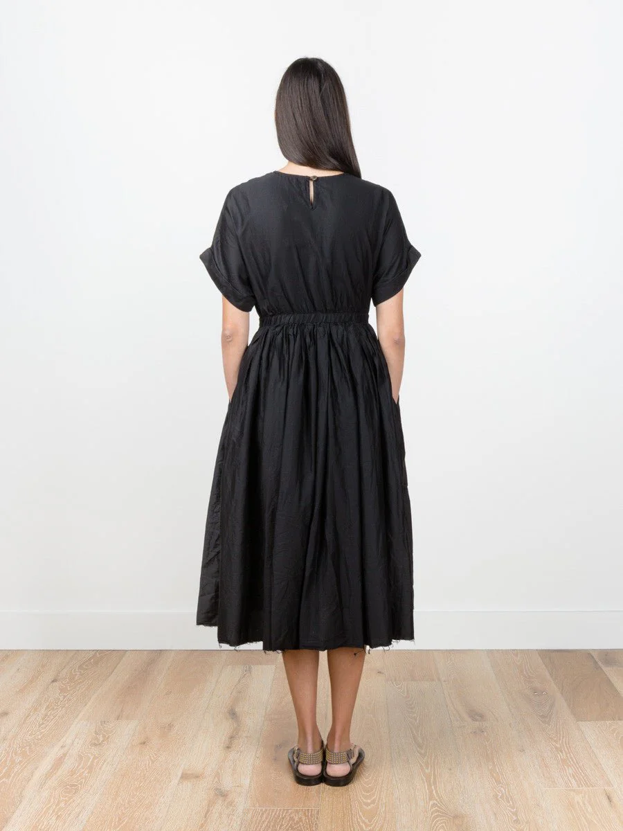 pleated dress - black - Image 3