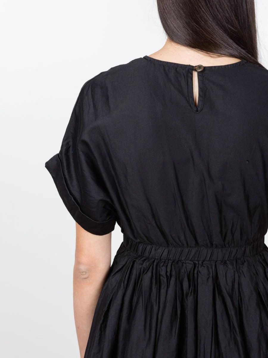 pleated dress - black - Image 4