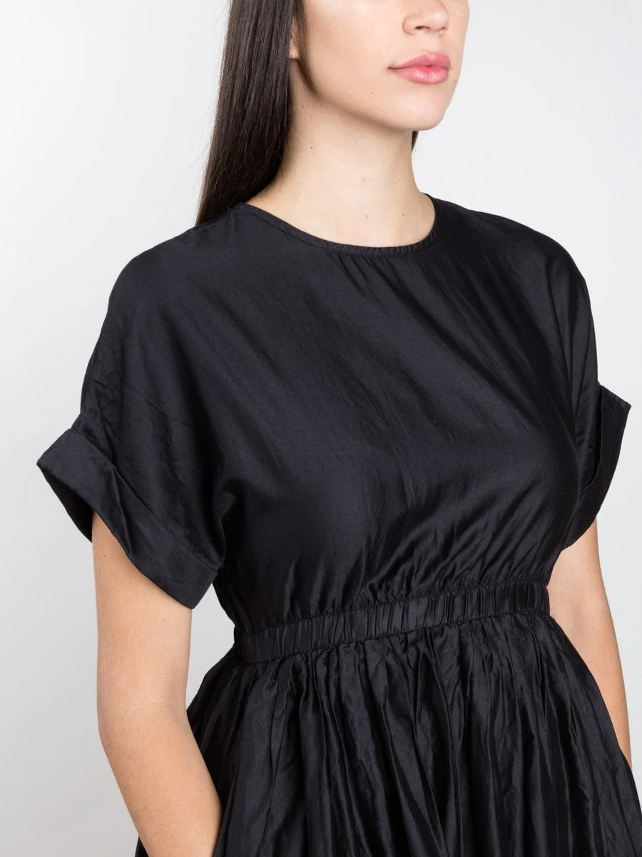 pleated dress - black - Image 5
