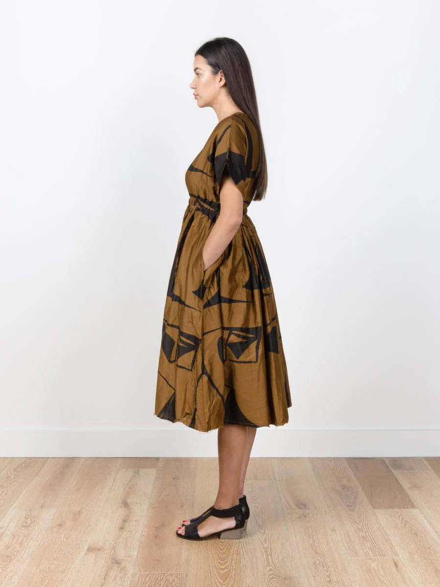 pleated dress - print - Image 2